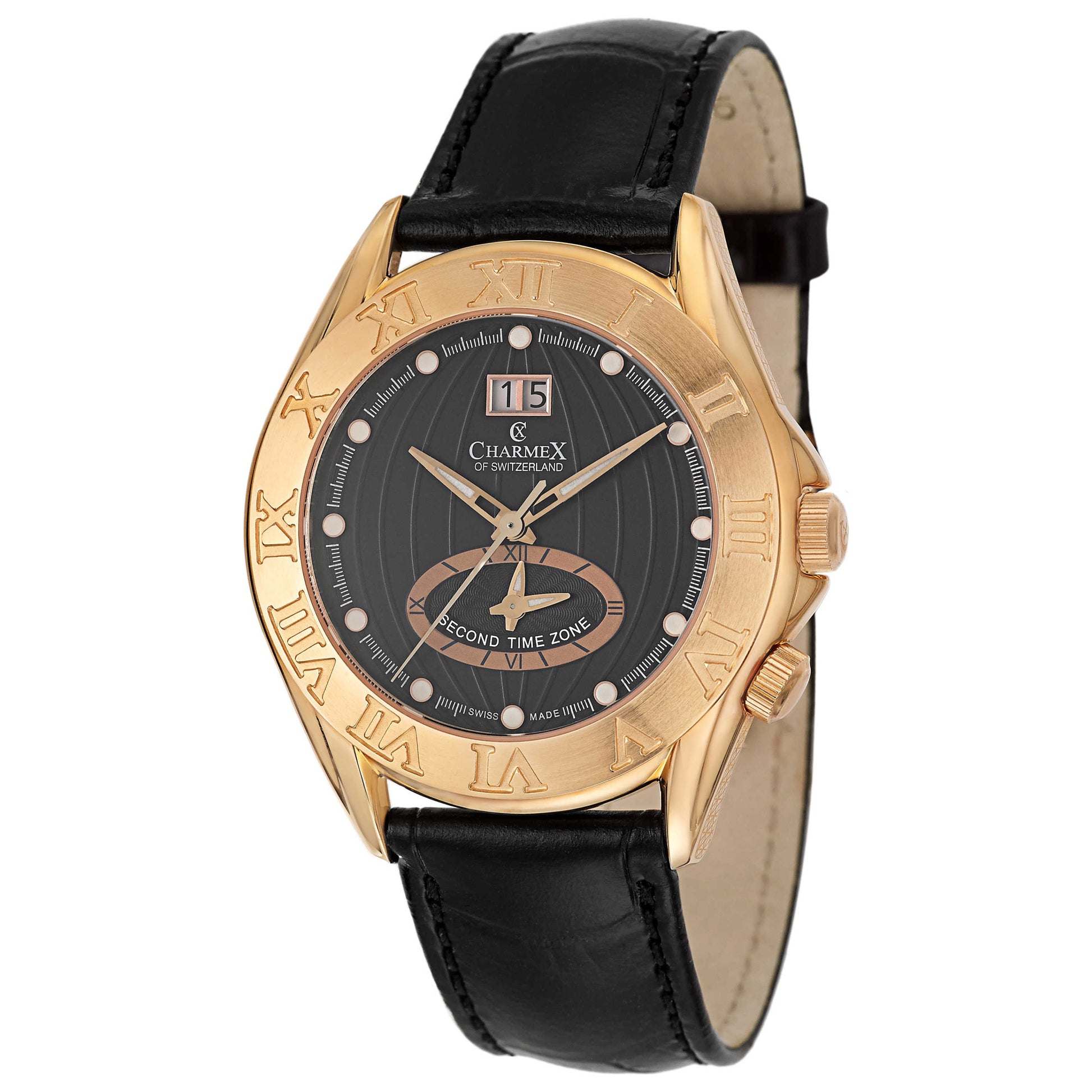 Front view of Charmex Globetrotter Men's Swiss Quartz (Battery-Powered) Watch 2316