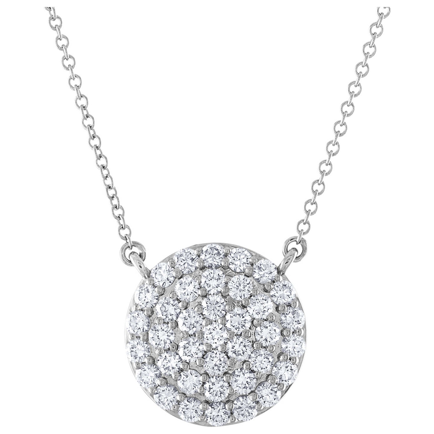 Front view of Tresorra Fashion Women's Necklace 232-WG-DIA