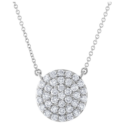 Front view of Tresorra Fashion Women's Necklace 232-WG-DIA
