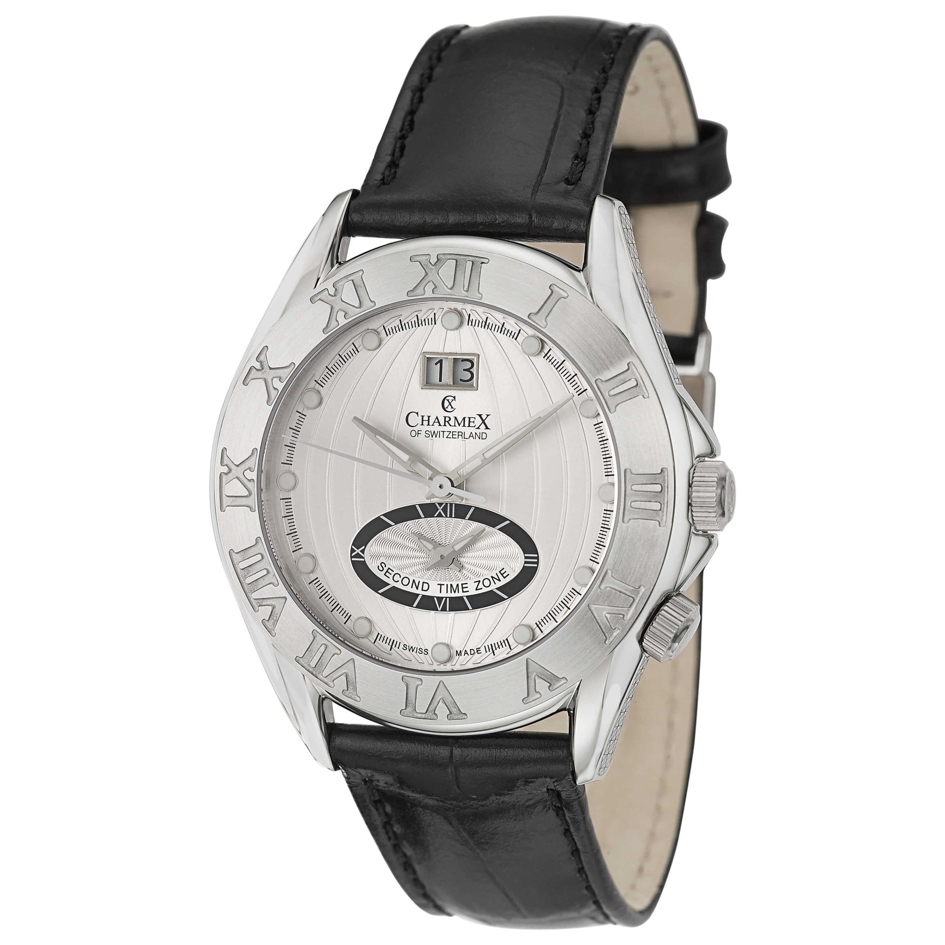 Front view of Charmex Globetrotter Men's Swiss Quartz (Battery-Powered) Watch 2320