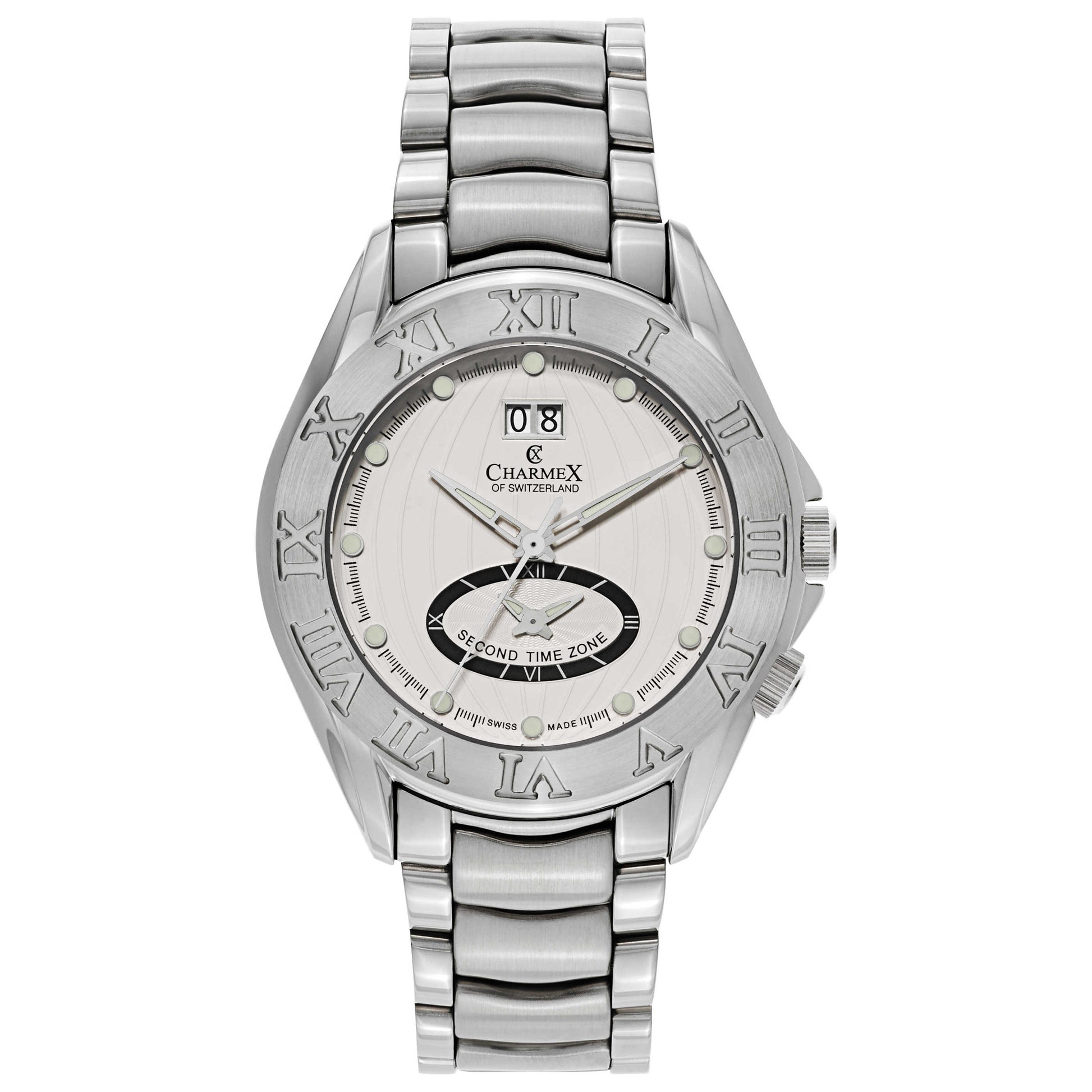 Front view of Charmex Globetrotter Men's Swiss Quartz (Battery-Powered) Watch 2325