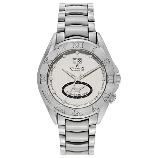 Front view of Charmex Globetrotter Men's Swiss Quartz (Battery-Powered) Watch 2325