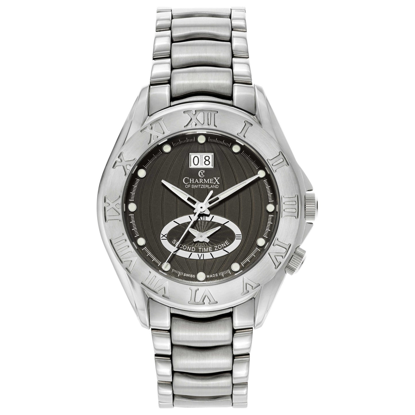 Front view of Charmex Globetrotter Men's Swiss Quartz (Battery-Powered) Watch 2326