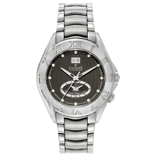 Front view of Charmex Globetrotter Men's Swiss Quartz (Battery-Powered) Watch 2326