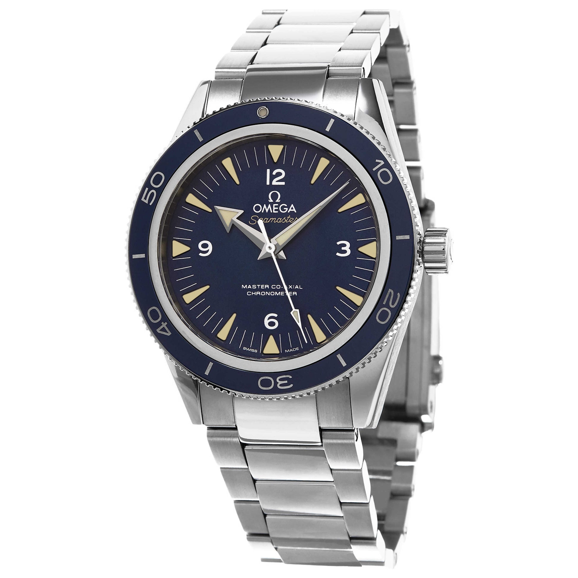 Front view of Omega Seamaster300 Men's Automatic Watch 23390412103001