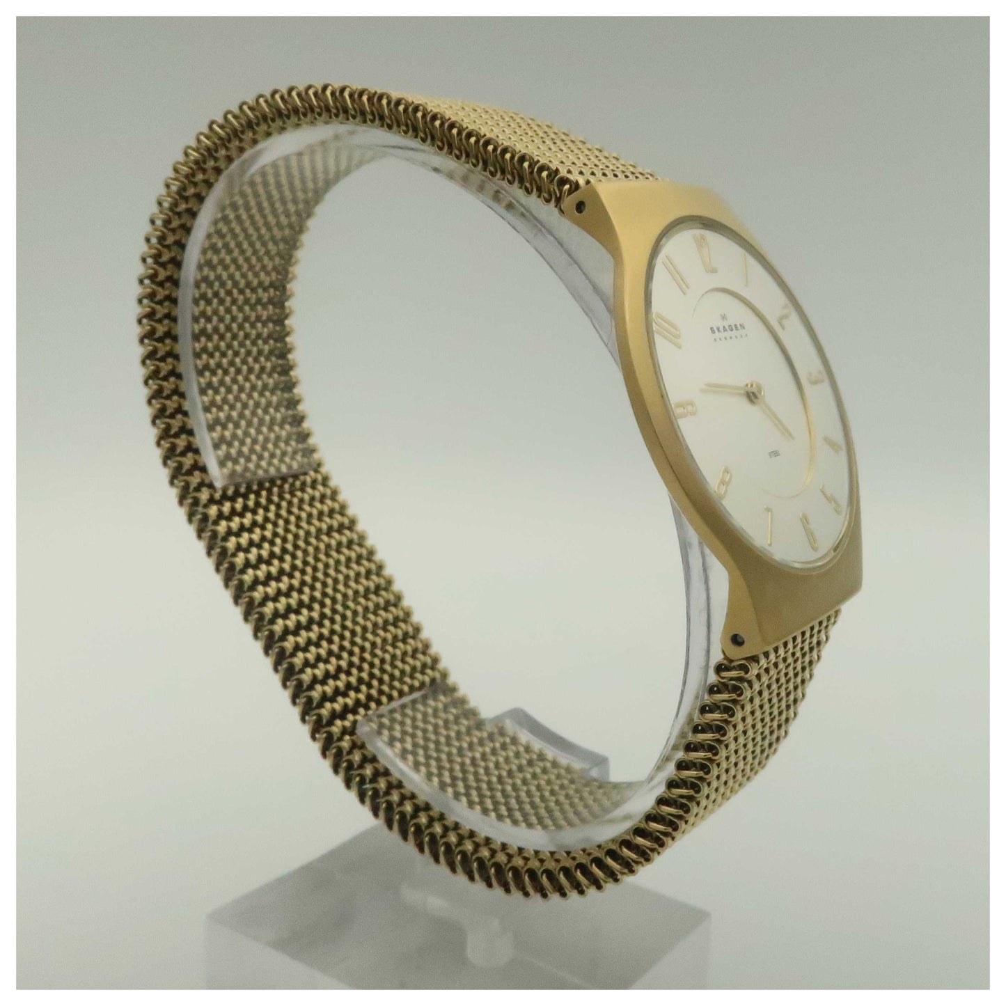 Skagen Mesh Men's Japanese Quartz (Battery-Powered) Watch 233LGG3L-PO - Image #3