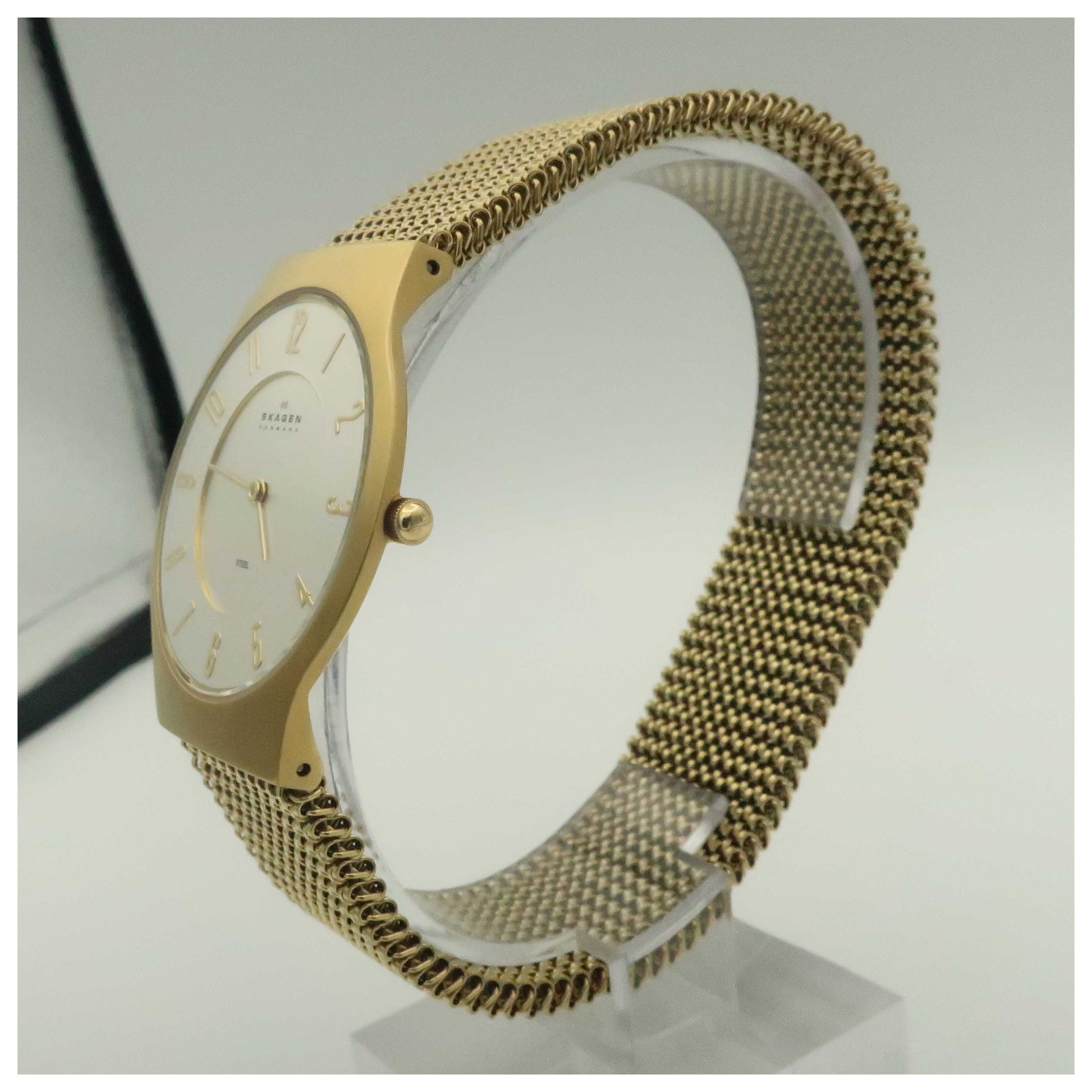 Skagen Mesh Men's Japanese Quartz (Battery-Powered) Watch 233LGG3L-PO - Image #4