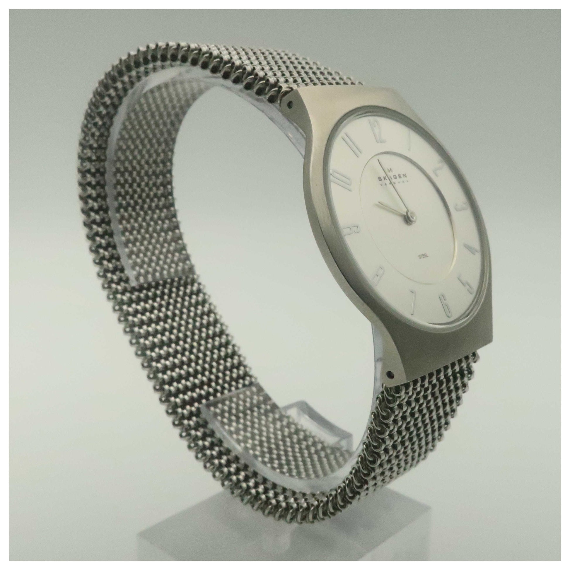 Skagen Mesh Men's Japanese Quartz (Battery-Powered) Watch 233LSS2M-PO - Image #3