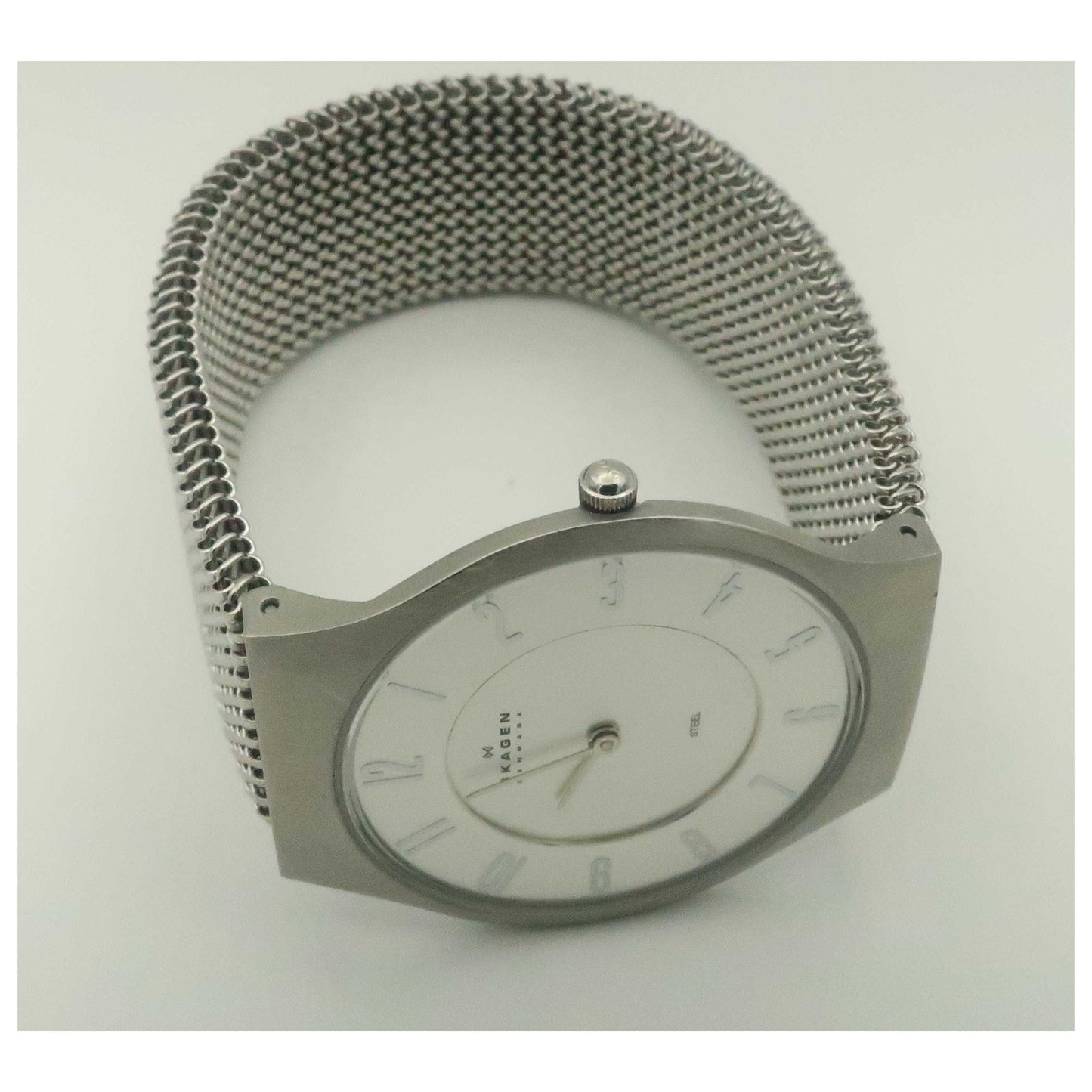 Skagen Mesh Men's Japanese Quartz (Battery-Powered) Watch 233LSS2M-PO - Image #8