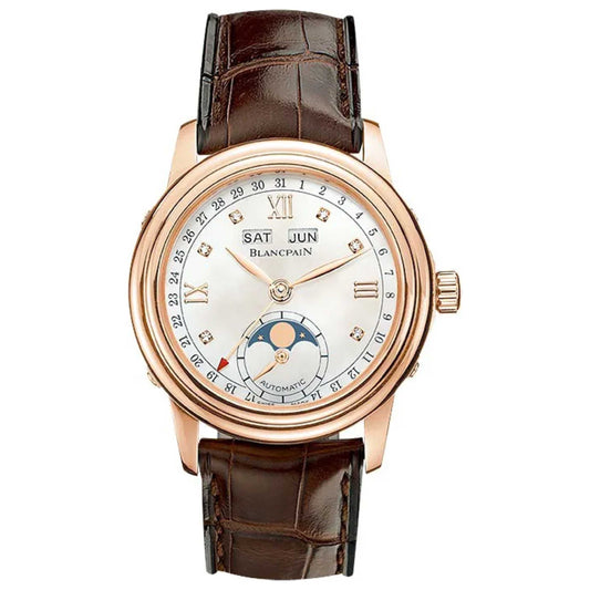 Front view of Blancpain Ladybird Qantieme Complete Women's Automatic Watch 2360-3691A-55B
