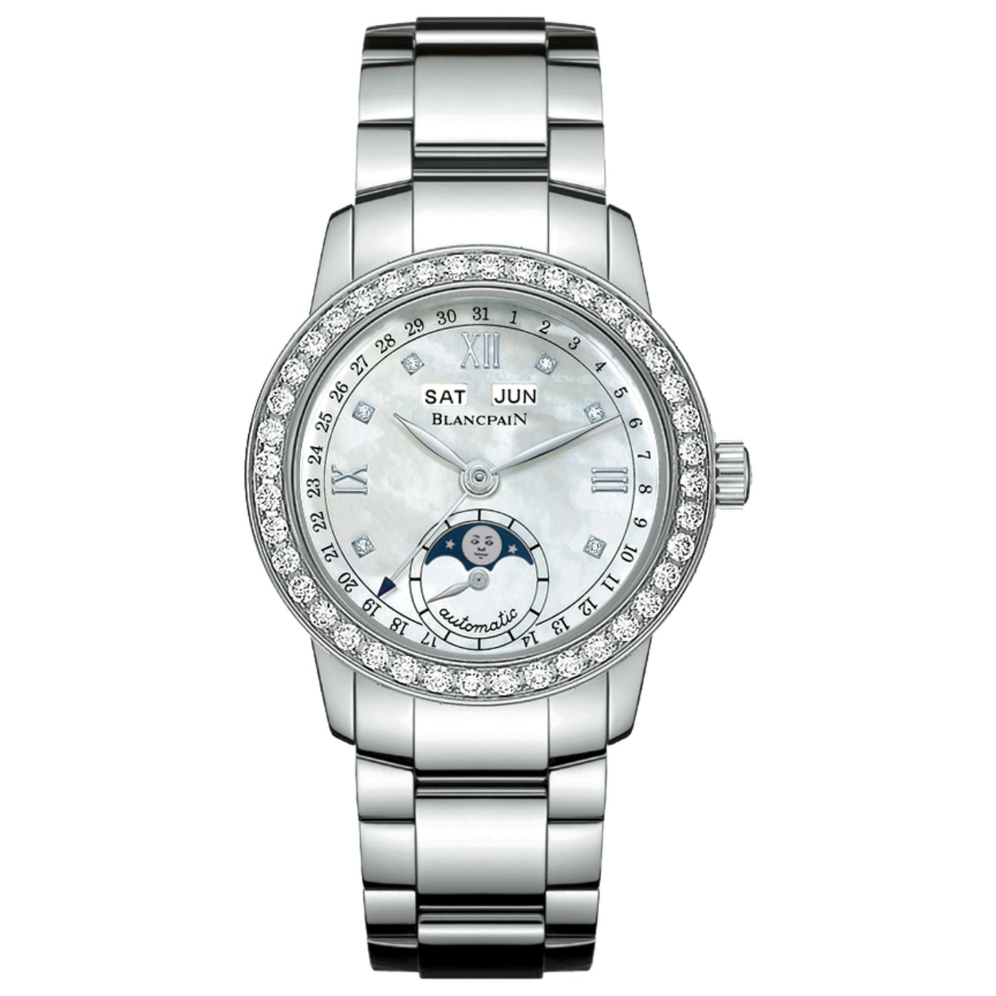 Front view of Blancpain Leman Women's Automatic Watch 2360-4691-71A