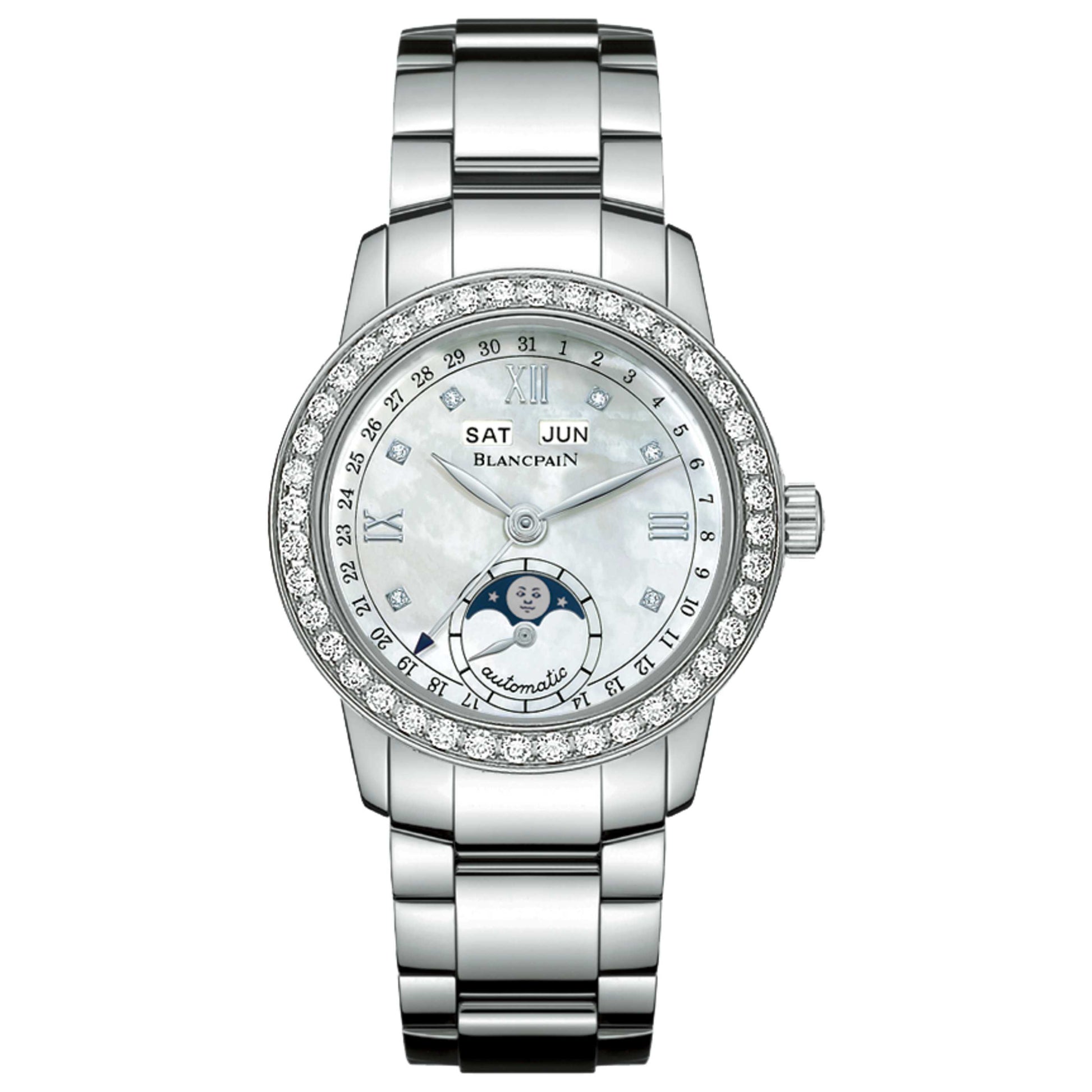 Front view of Blancpain Leman Women's Automatic Watch 2360-4691-71A
