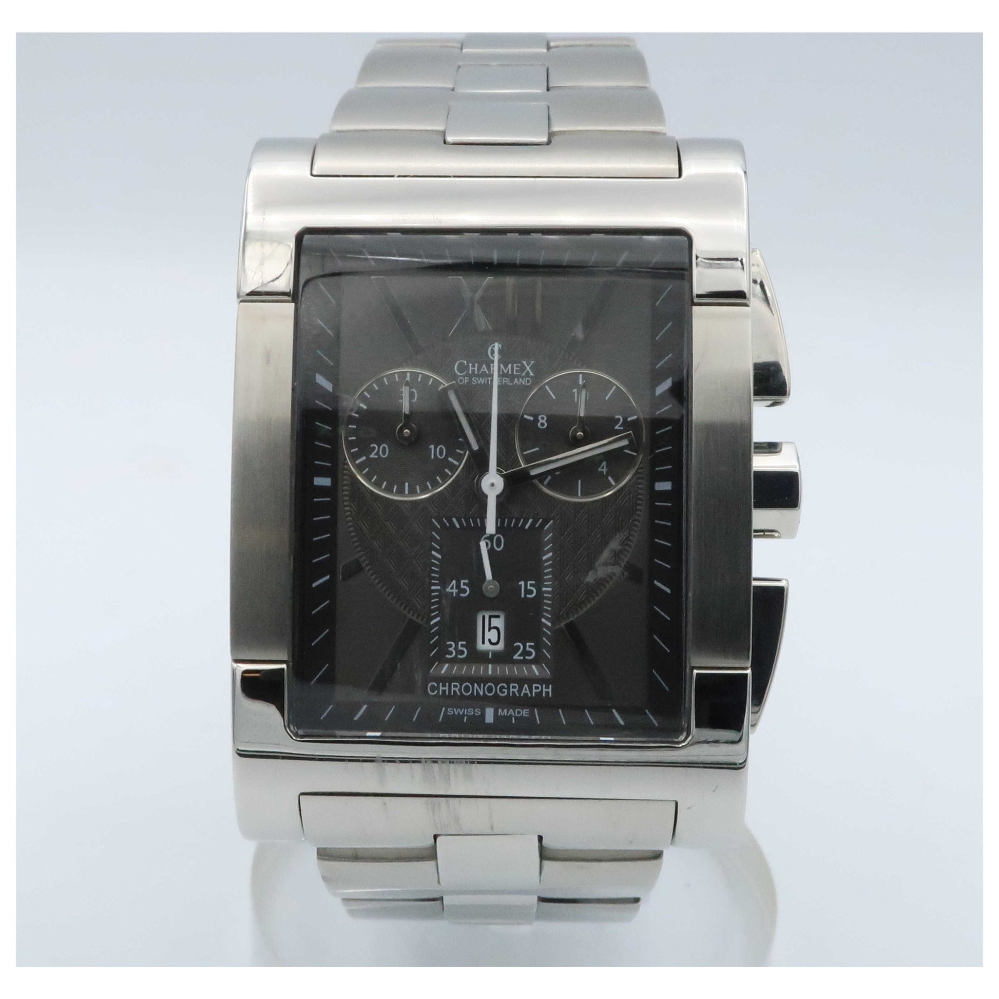 Front view of Charmex Portofino Men's Swiss Quartz (Battery-Powered) Watch 2360-PO