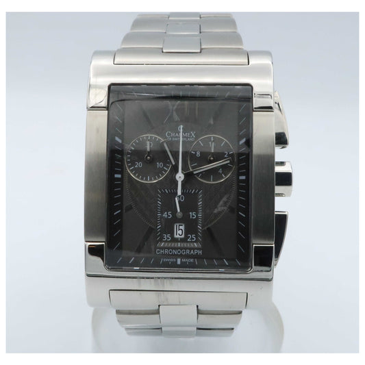 Front view of Charmex Portofino Men's Swiss Quartz (Battery-Powered) Watch 2360-PO