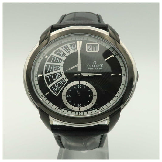 Front view of Charmex Portofino Men's Swiss Quartz (Battery-Powered) Watch 2366-PO