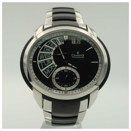 Front view of Charmex Portofino Men's Swiss Quartz (Battery-Powered) Watch 2371-PO