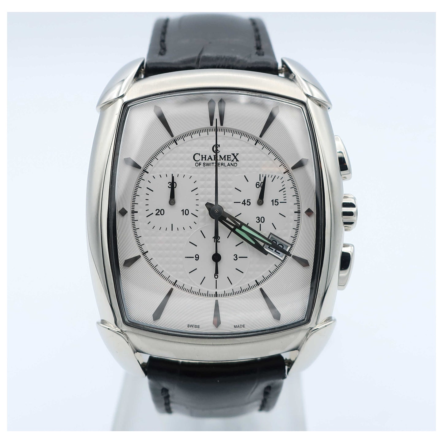 Front view of Charmex Evian Men's Swiss Quartz (Battery-Powered) Watch 2385-SD