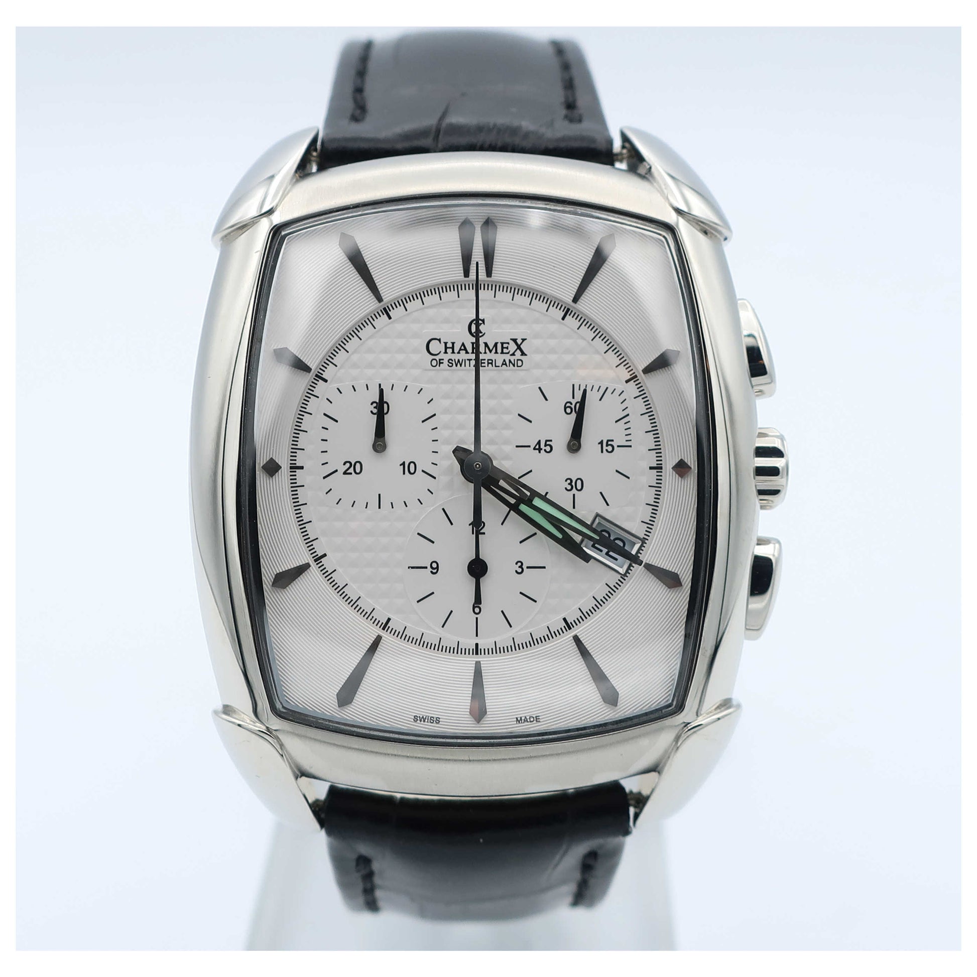 Front view of Charmex Evian Men's Swiss Quartz (Battery-Powered) Watch 2385-SD