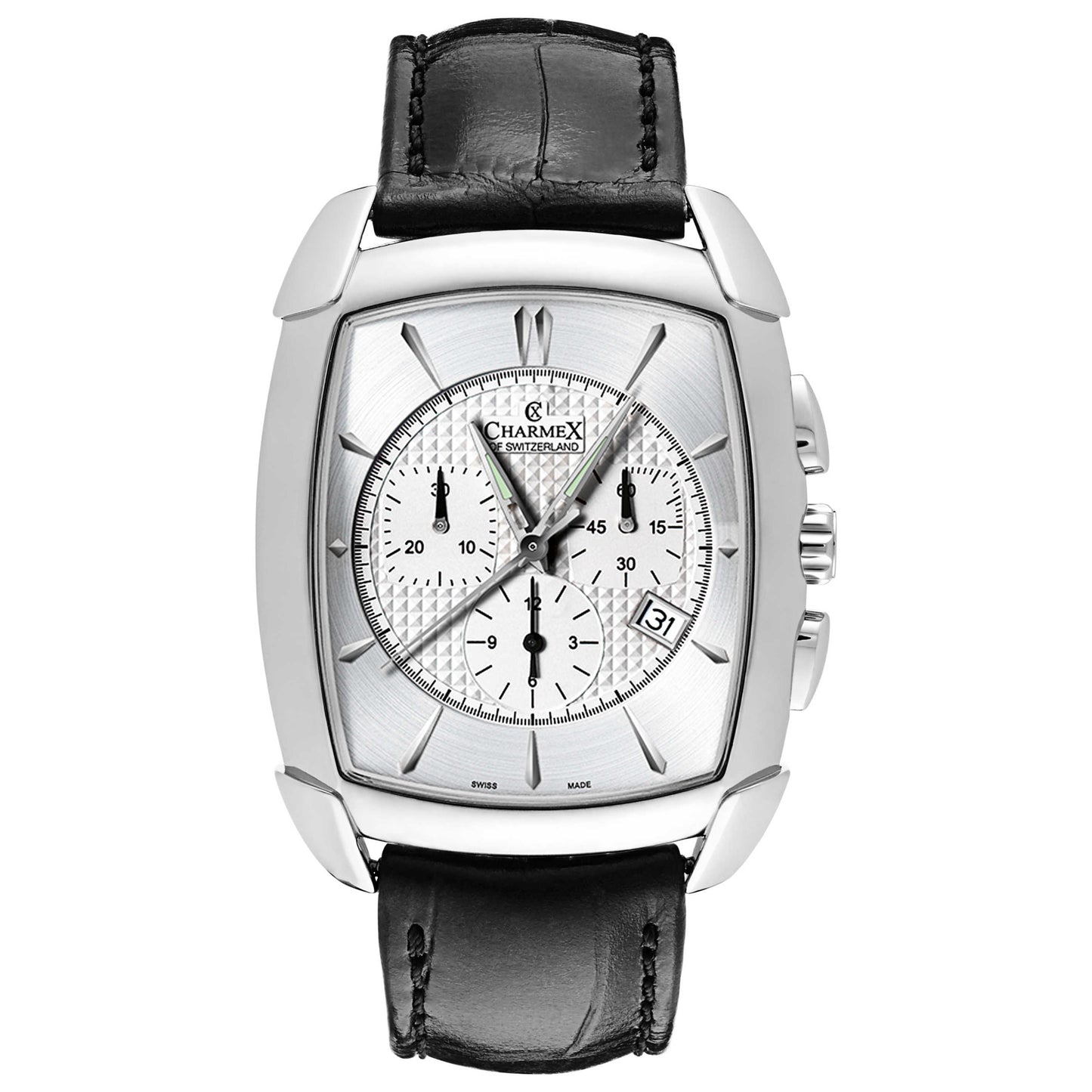 Front view of Charmex Evian Men's Swiss Quartz (Battery-Powered) Watch 2385