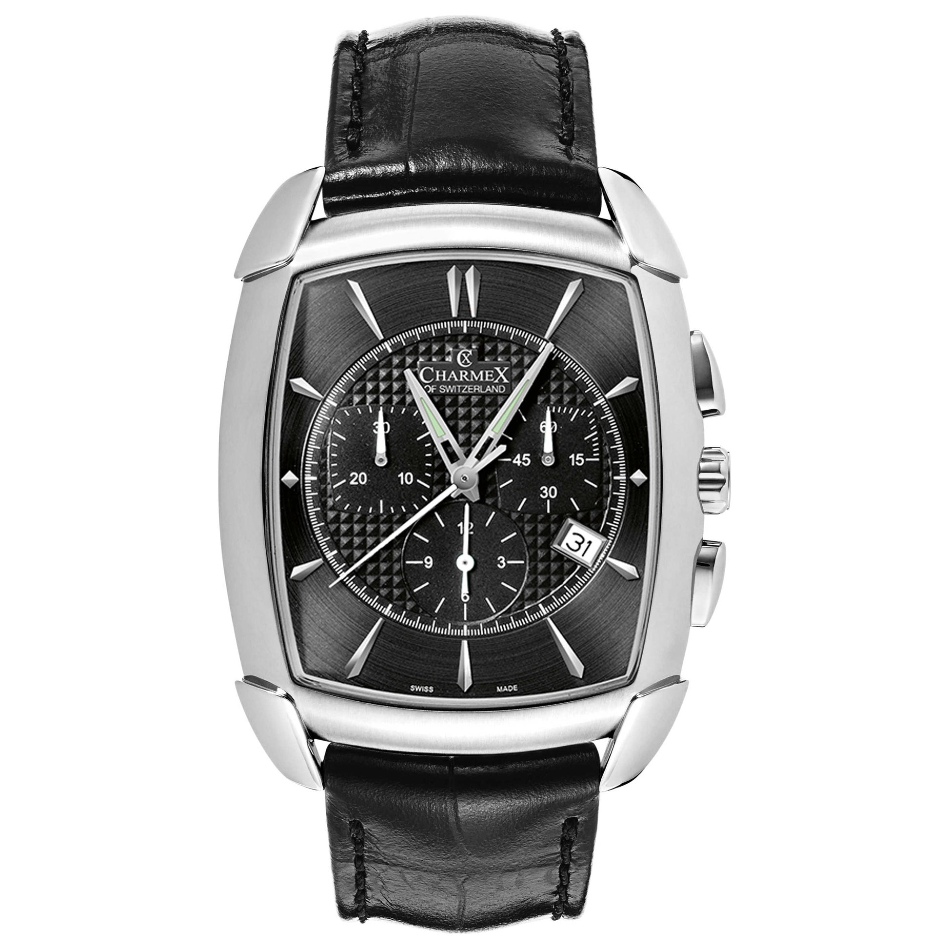 Front view of Charmex Evian Men's Swiss Quartz (Battery-Powered) Watch 2386