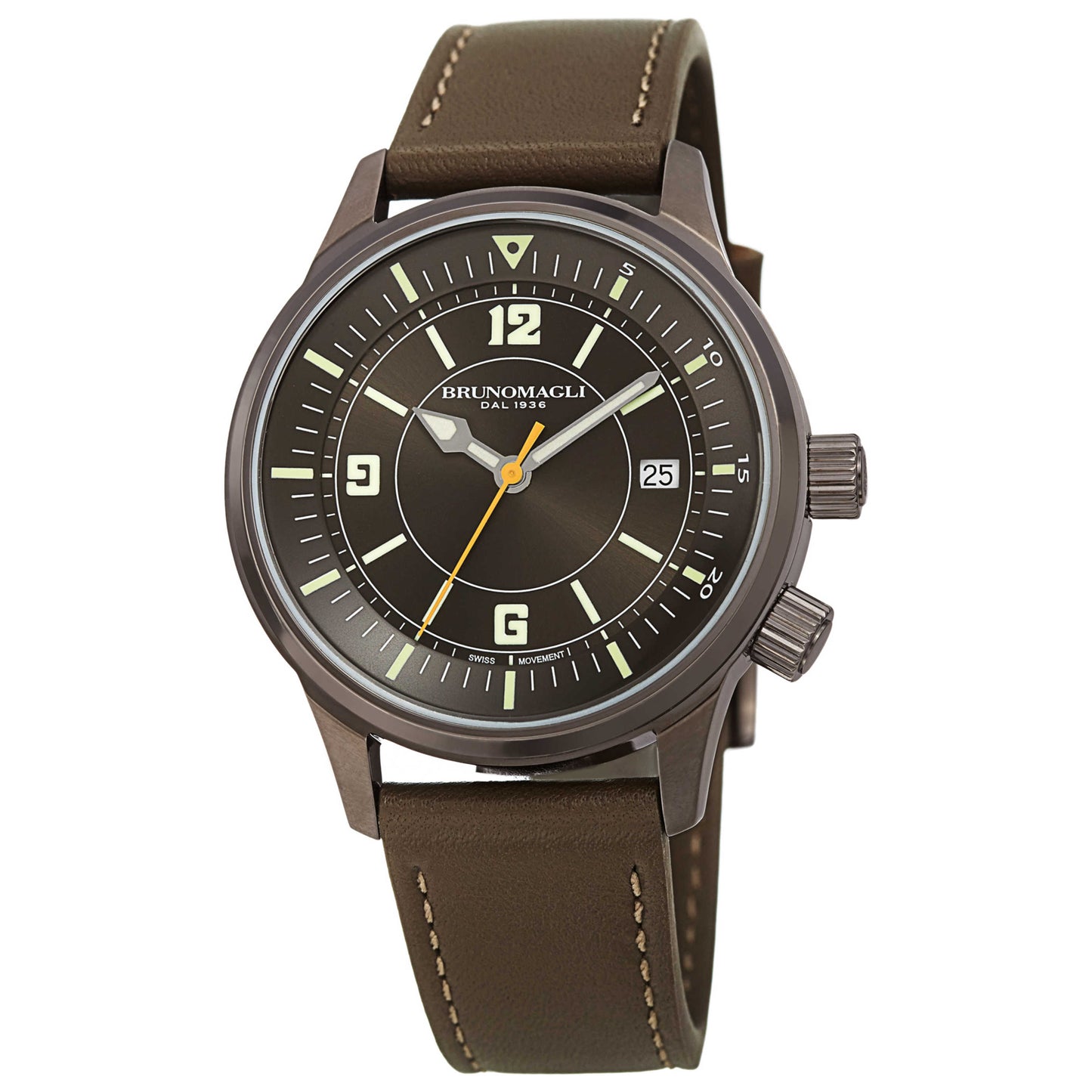 Front view of Bruno Magli Vittorio Men's Quartz Watch 24.191281.GH