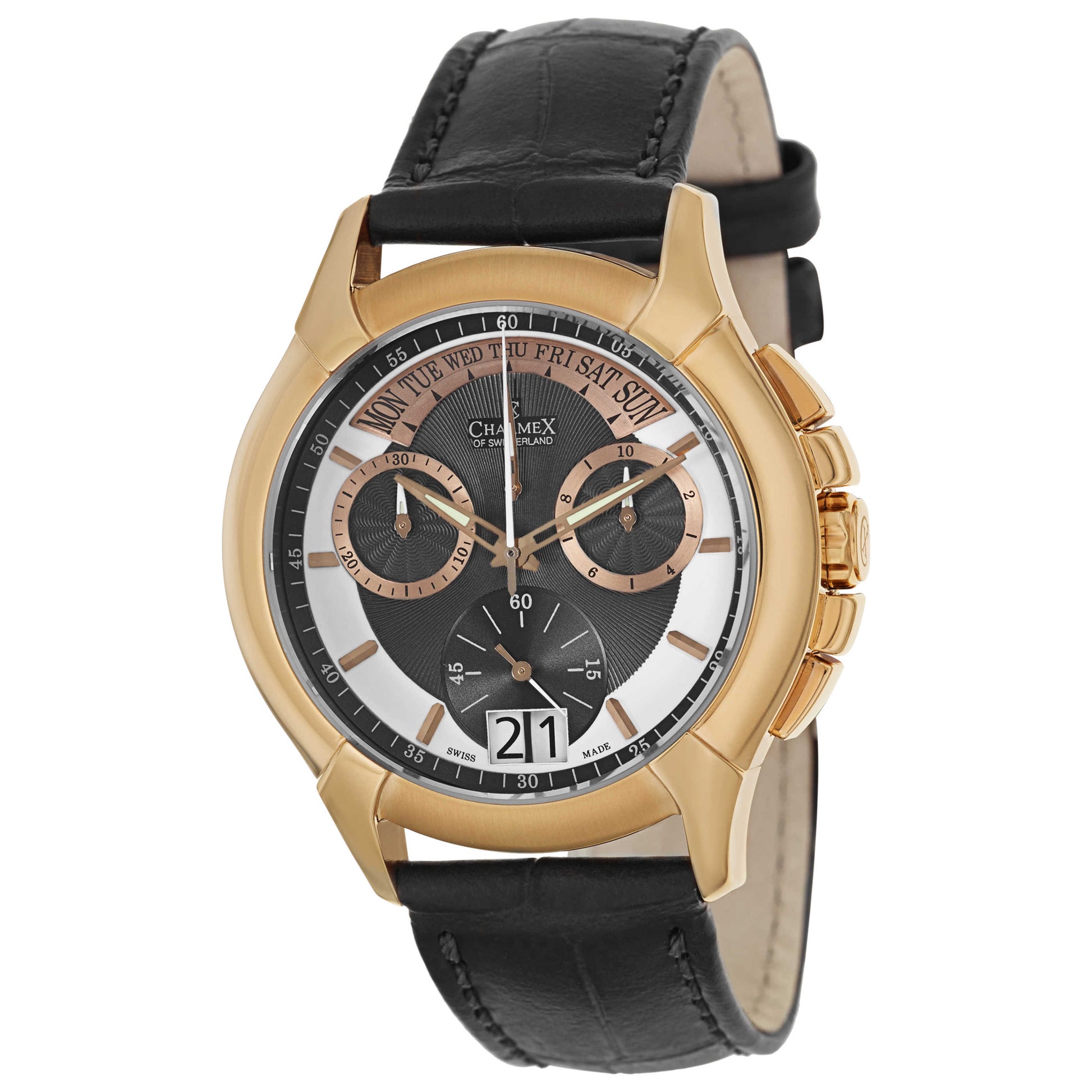 Front view of Charmex Zermatt Men's Swiss Quartz (Battery-Powered) Watch 2401