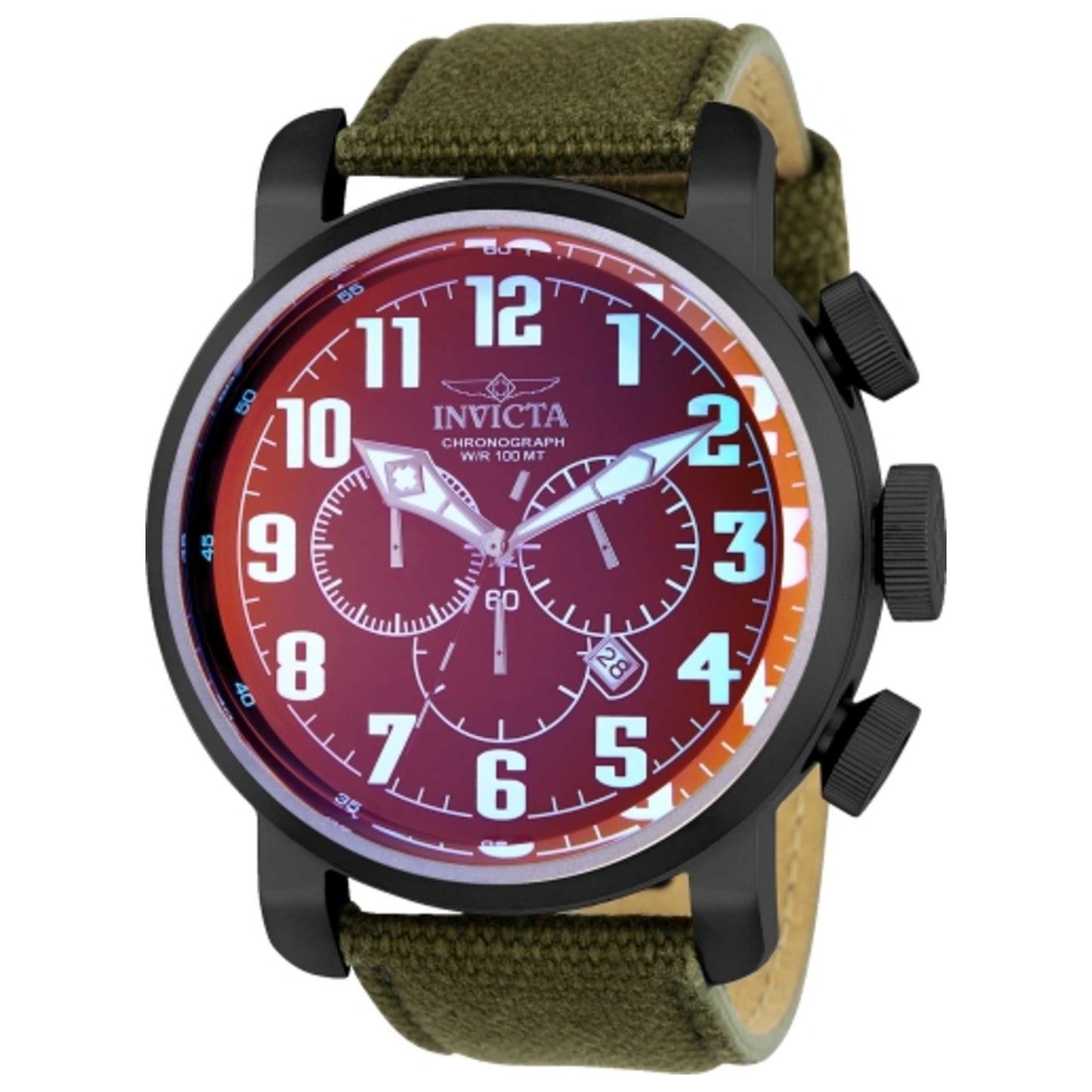 Front view of Invicta Aviator Men's Quartz Watch 24026