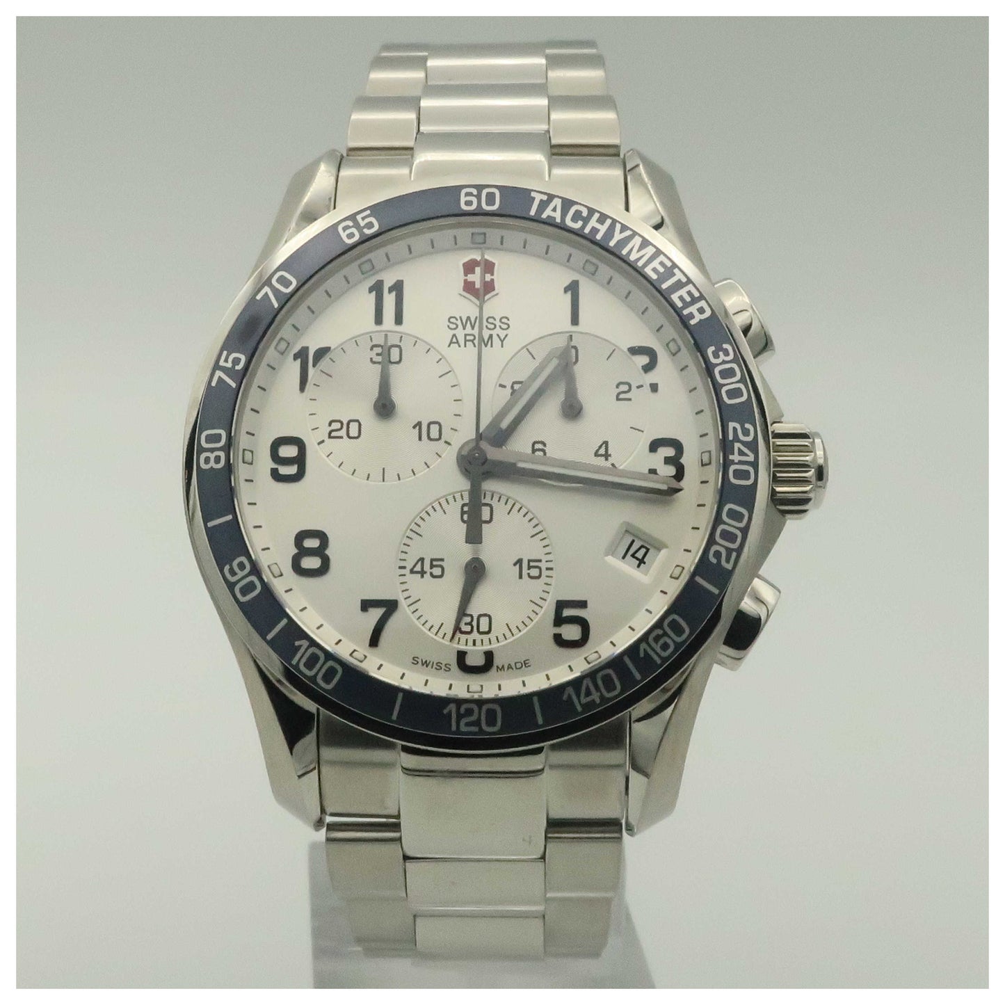 Front view of Victorinox Swiss Army Chrono Classic Men's Swiss Quartz (Battery-Powered) Watch 241121-PO