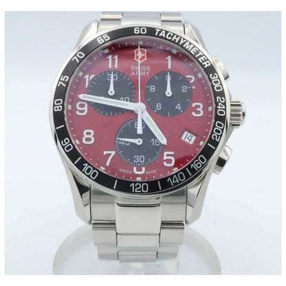 Front view of Victorinox Swiss Army Chrono Classic Men's Swiss Quartz (Battery-Powered) Watch 241148-PO