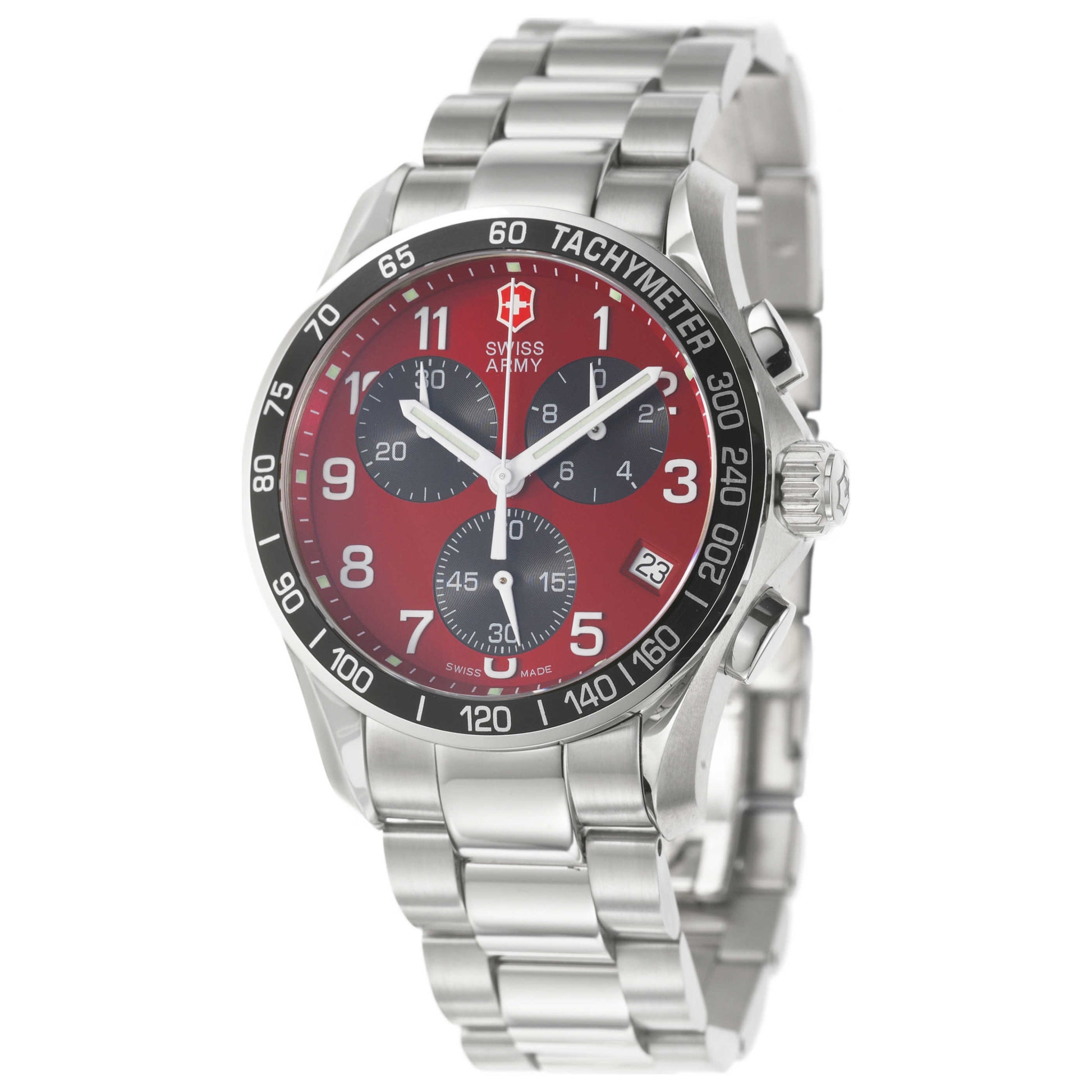 Front view of Victorinox Swiss Army Chrono Classic Men's Swiss Quartz (Battery-Powered) Watch 241148