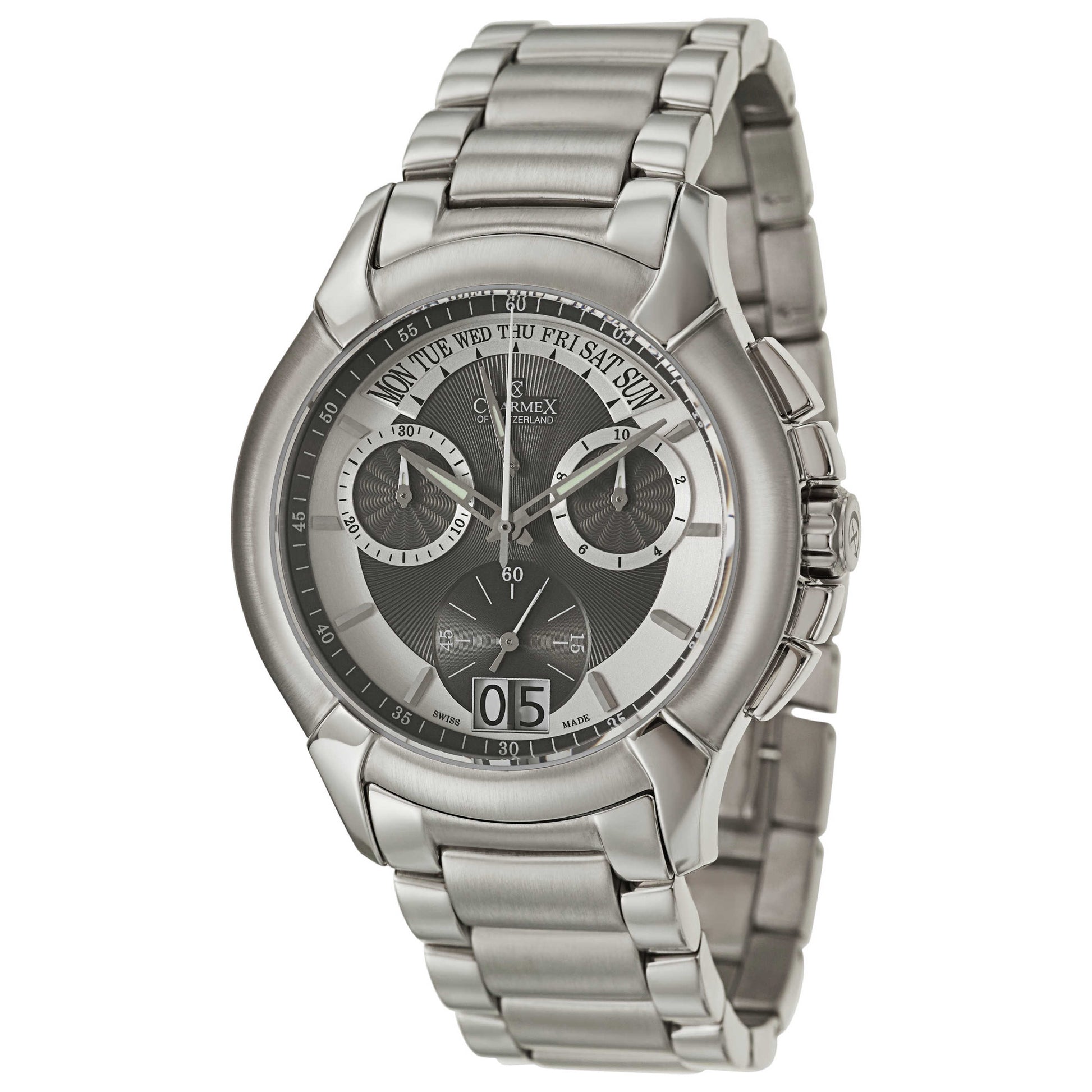 Front view of Charmex Trieste Men's Swiss Quartz (Battery-Powered) Watch 2411