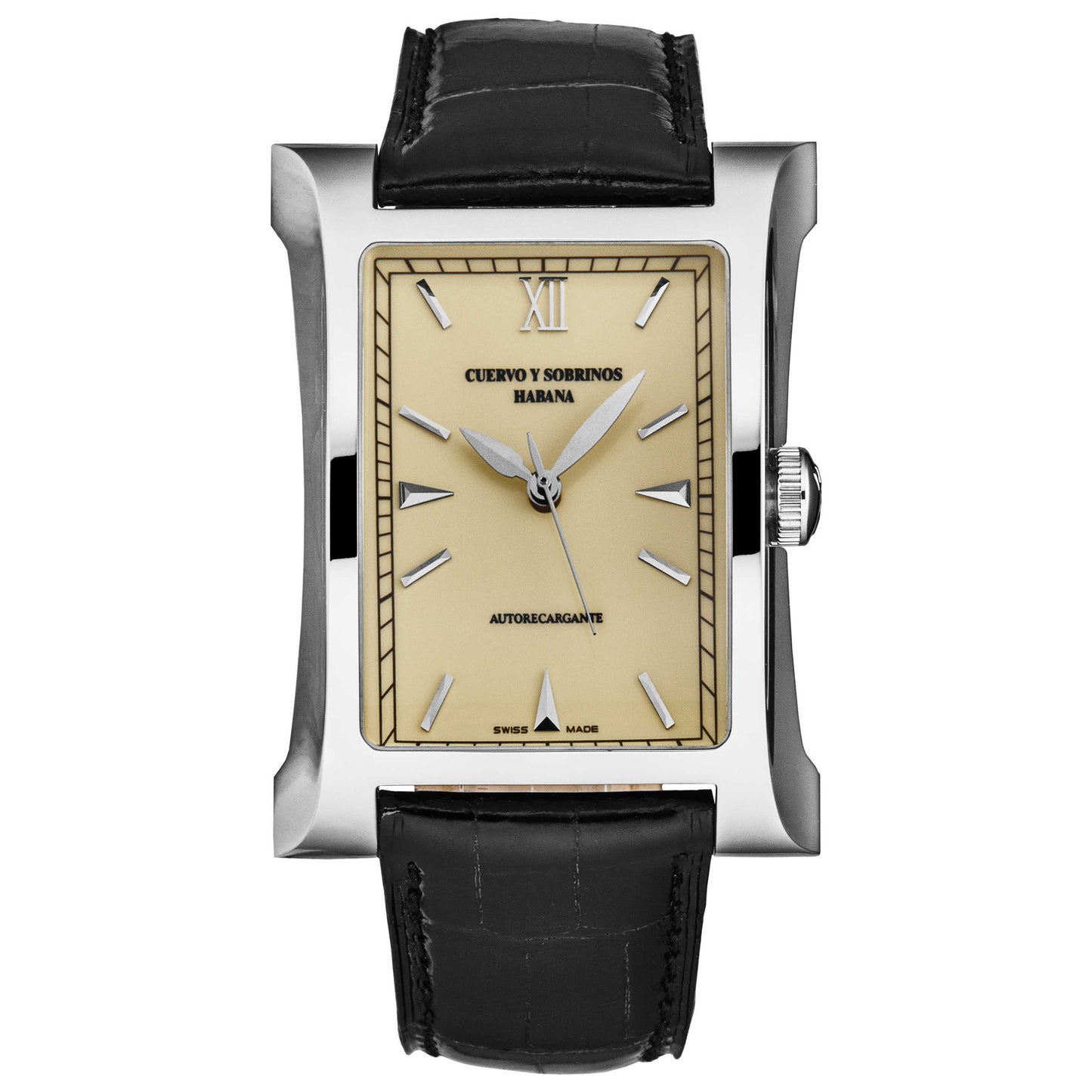 Front view of Cuervo y Sobrinos Esplndos1882 Men's Automatic Watch 2412.1CD