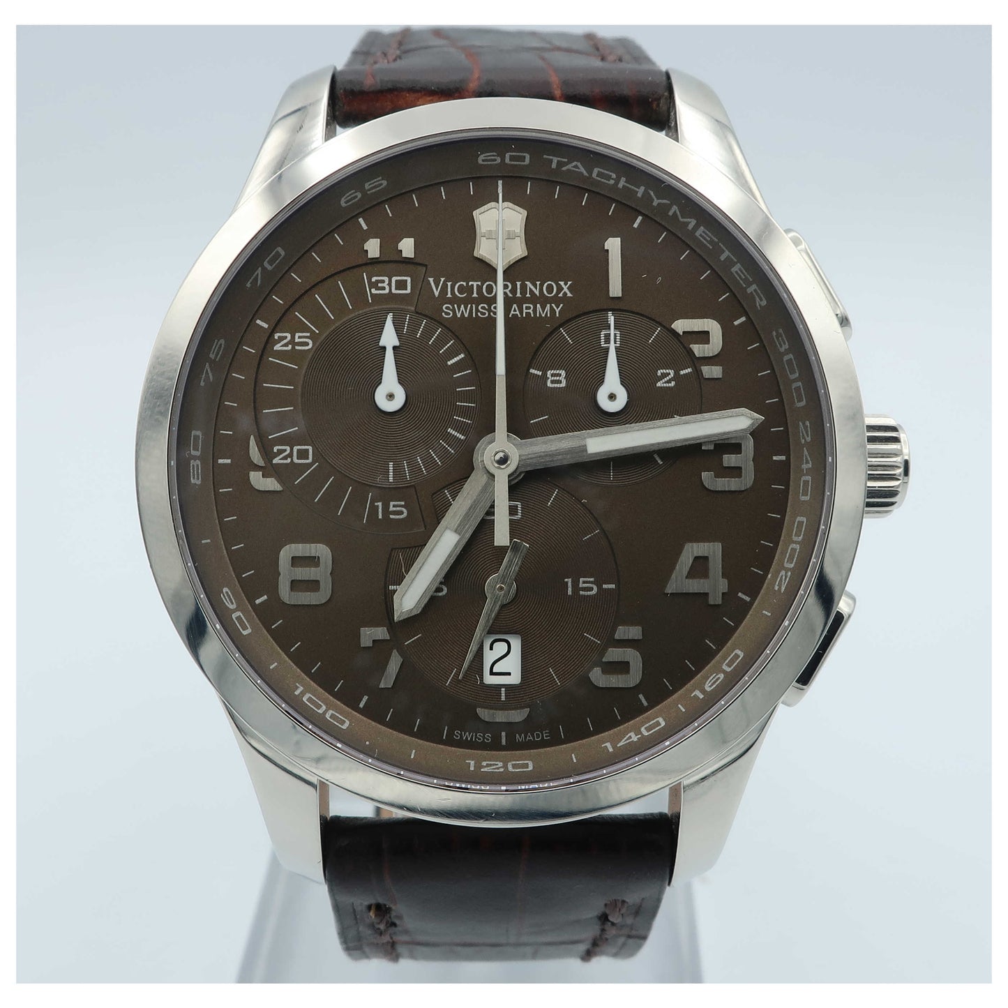 Front view of Victorinox Swiss Army Classic Men's Swiss Quartz (Battery-Powered) Watch 241297-SDVB