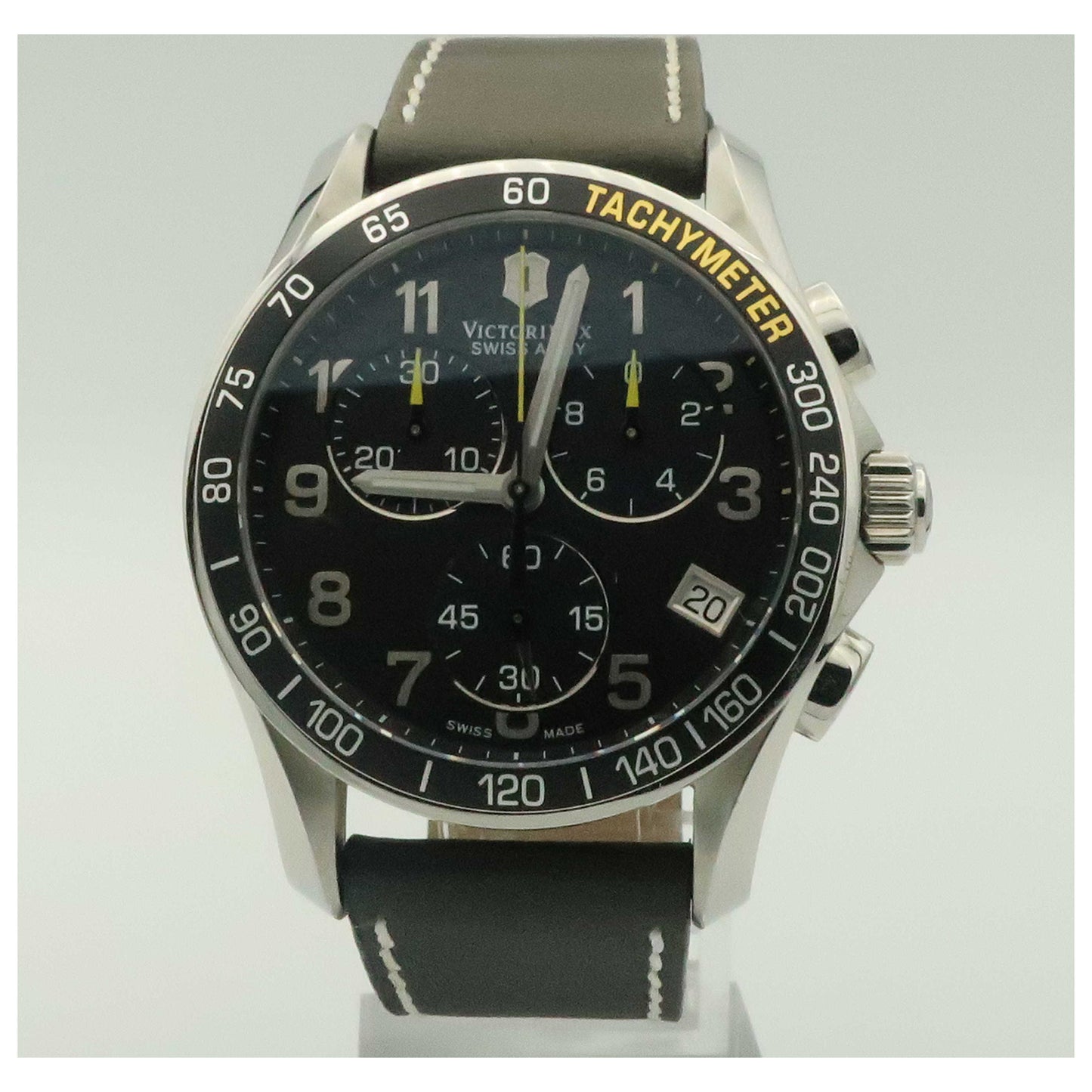 Front view of Victorinox Swiss Army Chrono Classic Men's Swiss Quartz (Battery-Powered) Watch 241316-PO