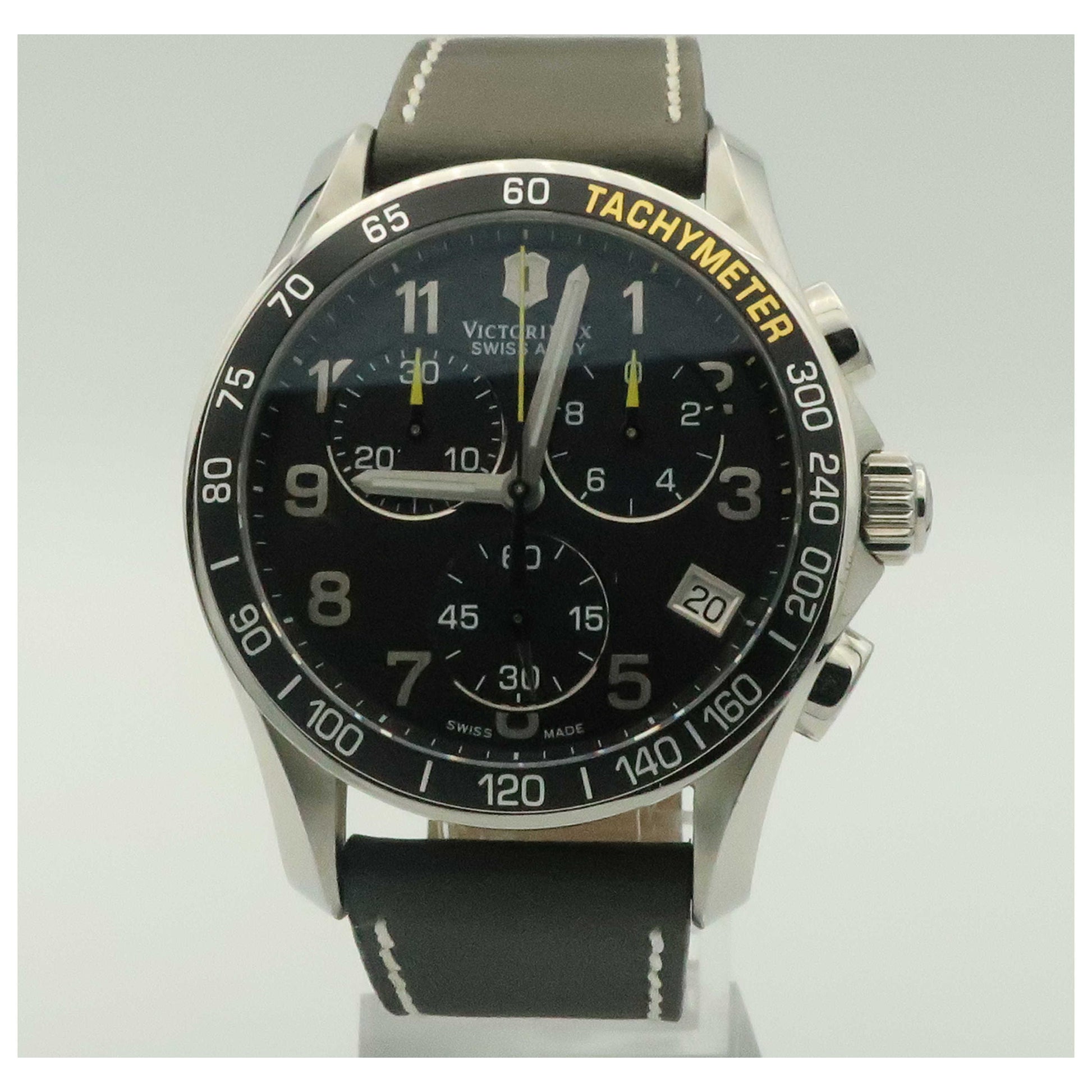 Front view of Victorinox Swiss Army Chrono Classic Men's Swiss Quartz (Battery-Powered) Watch 241316-PO