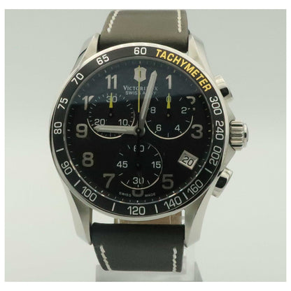 Front view of Victorinox Swiss Army Chrono Classic Men's Swiss Quartz (Battery-Powered) Watch 241316-PO