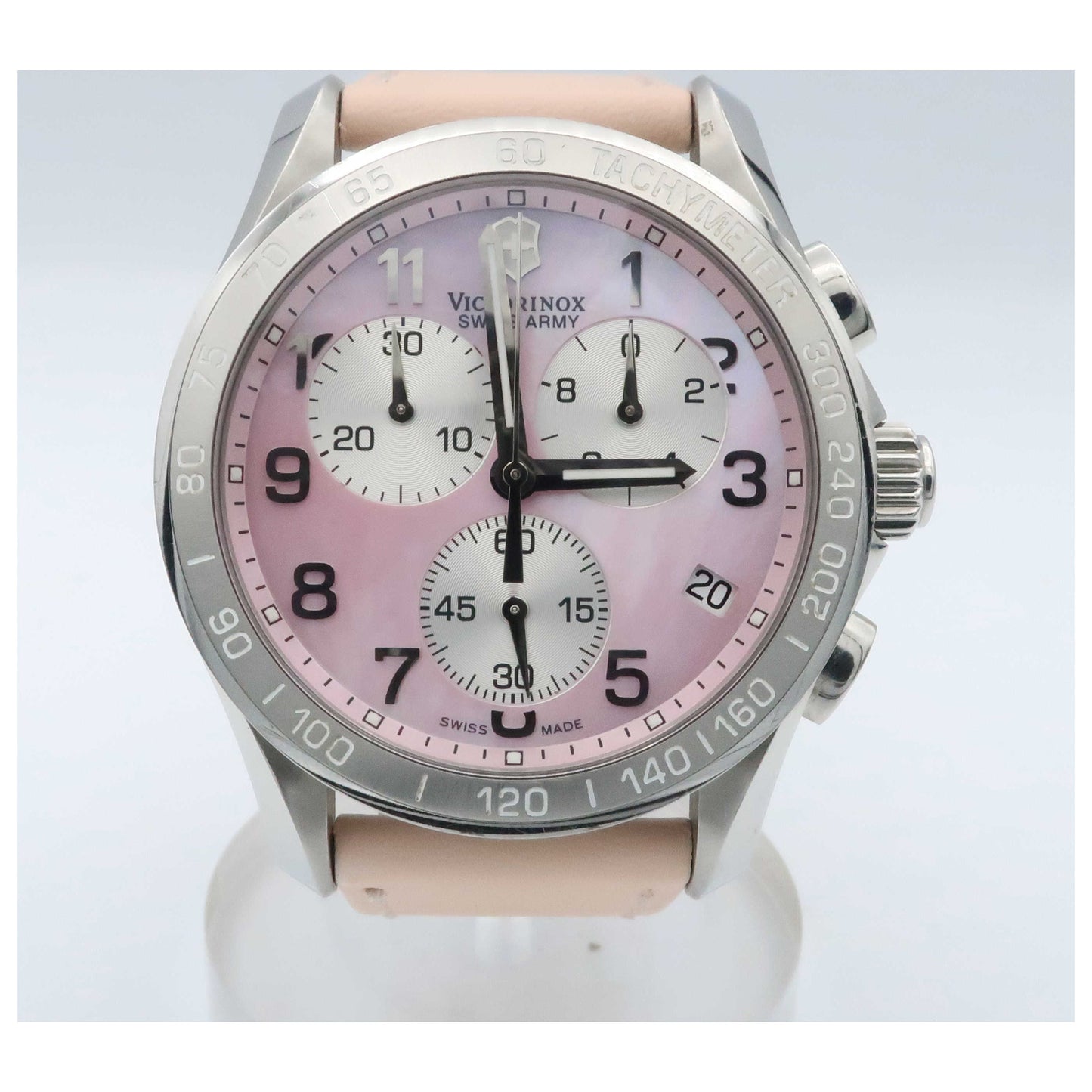 Front view of Victorinox Swiss Army Chrono Classic Women's Swiss Quartz (Battery-Powered) Watch 241419-PO
