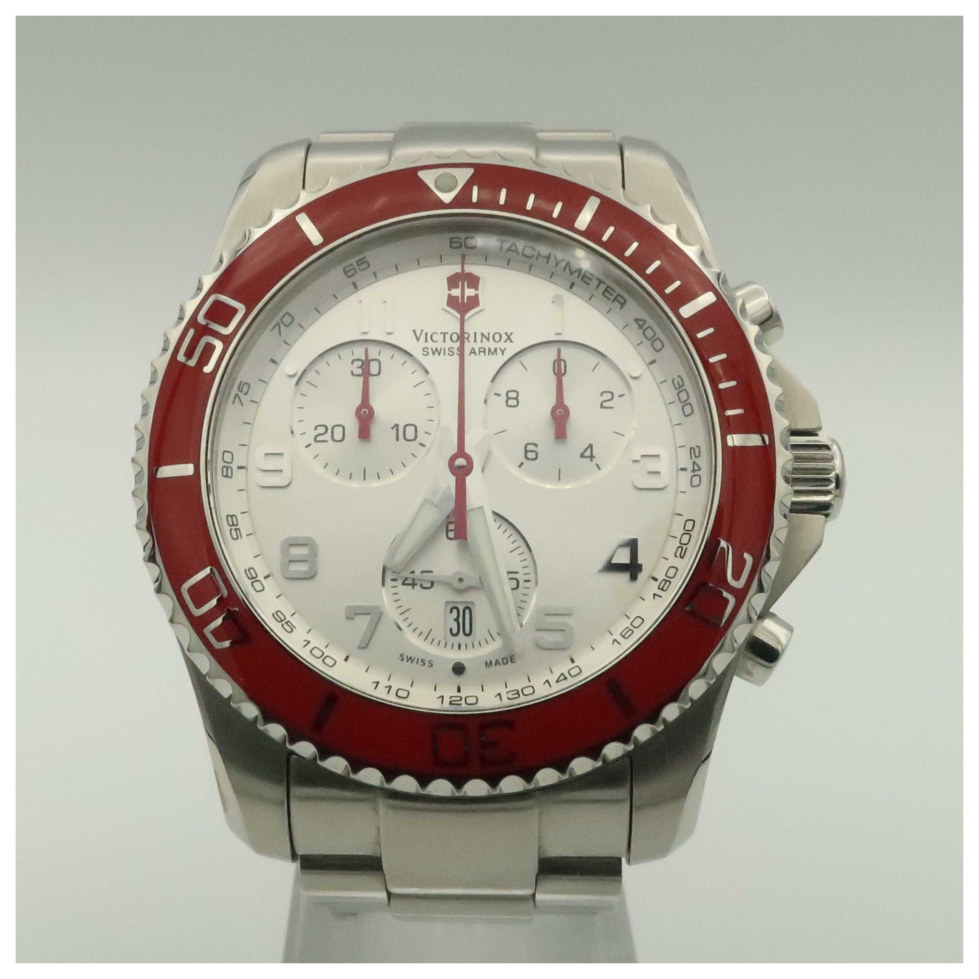 Front view of Victorinox Swiss Army Classic Men's Swiss Quartz (Battery-Powered) Watch 241434-PO