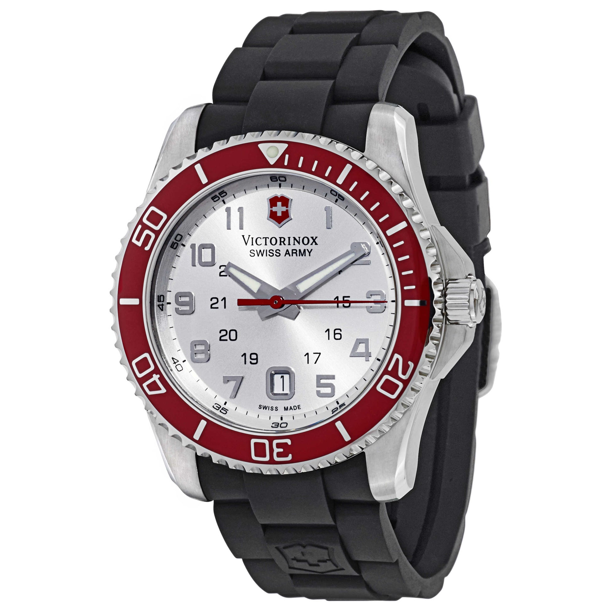 Front view of Victorinox Swiss Army Classic Men's Swiss Quartz (Battery-Powered) Watch 241438