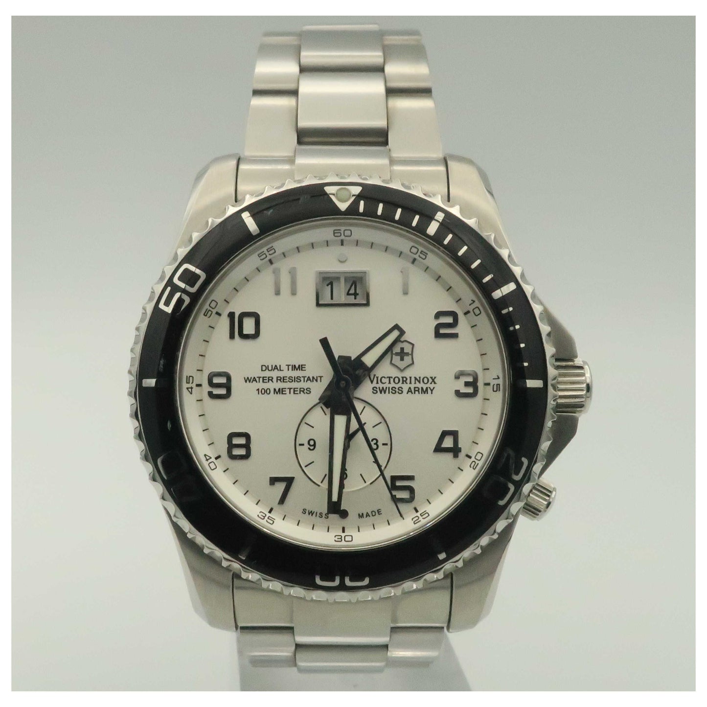 Front view of Victorinox Swiss Army Classic Men's Swiss Quartz (Battery-Powered) Watch 241442-PO