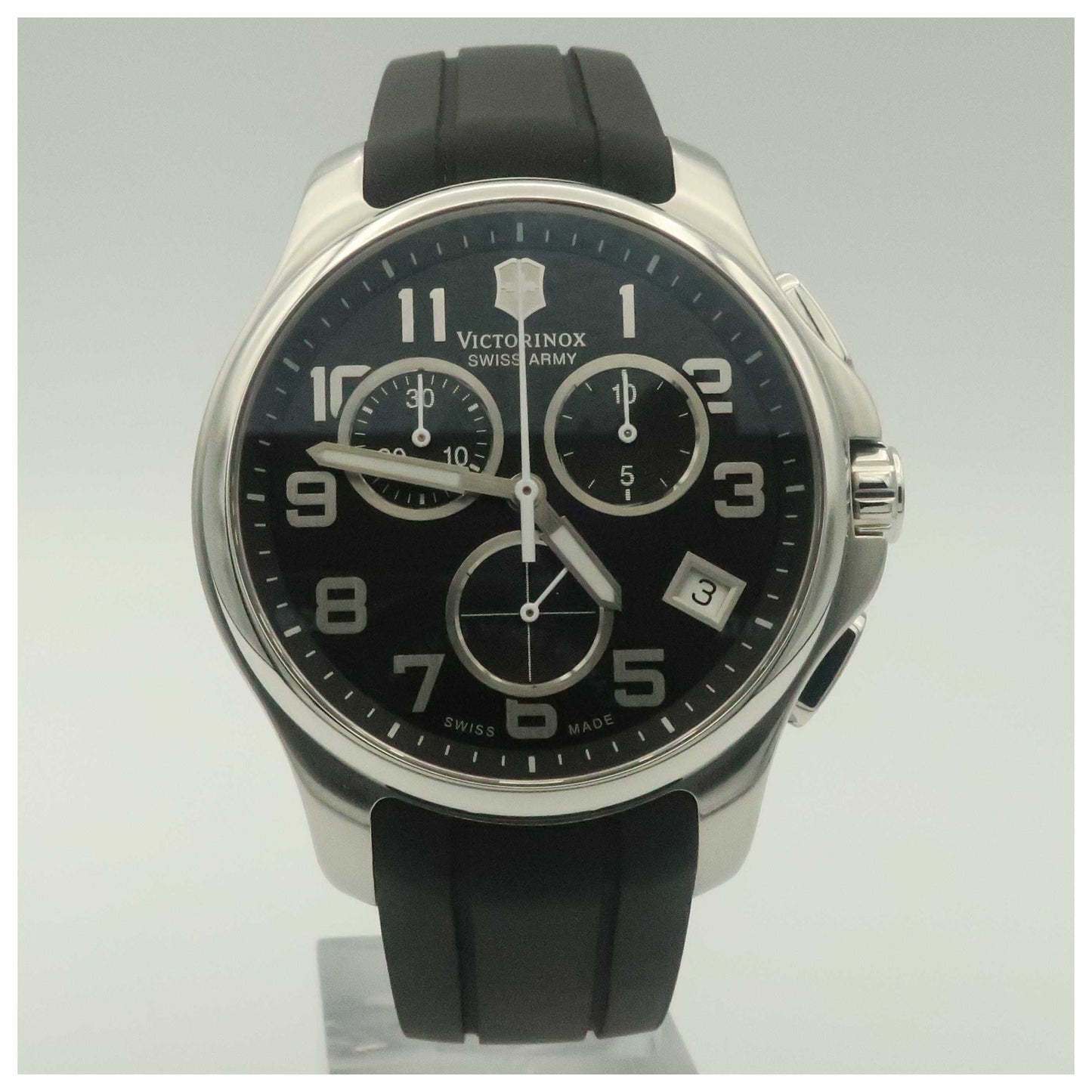 Front view of Victorinox Swiss Army Classic Men's Swiss Quartz (Battery-Powered) Watch 241452-PO