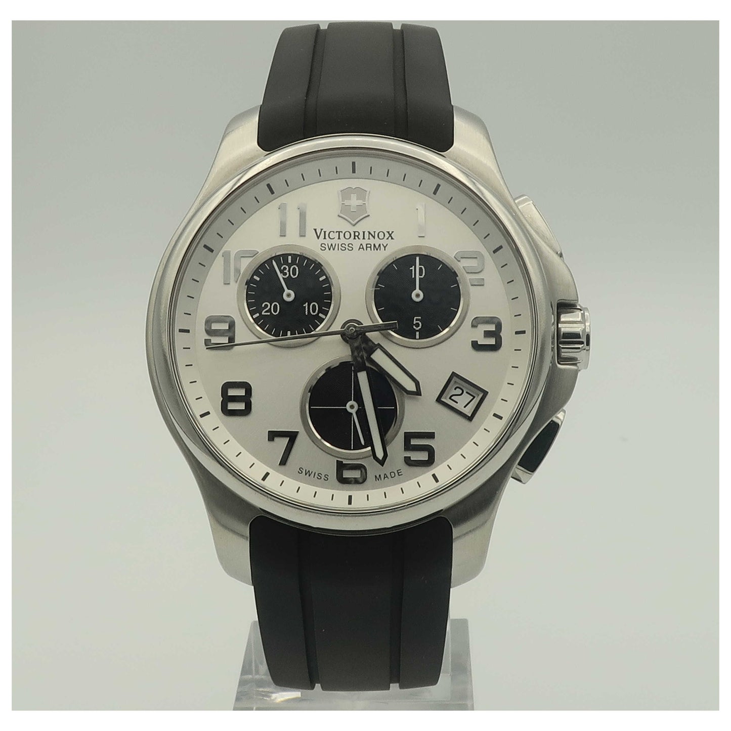 Front view of Victorinox Swiss Army Classic Men's Swiss Quartz (Battery-Powered) Watch 241454-PO