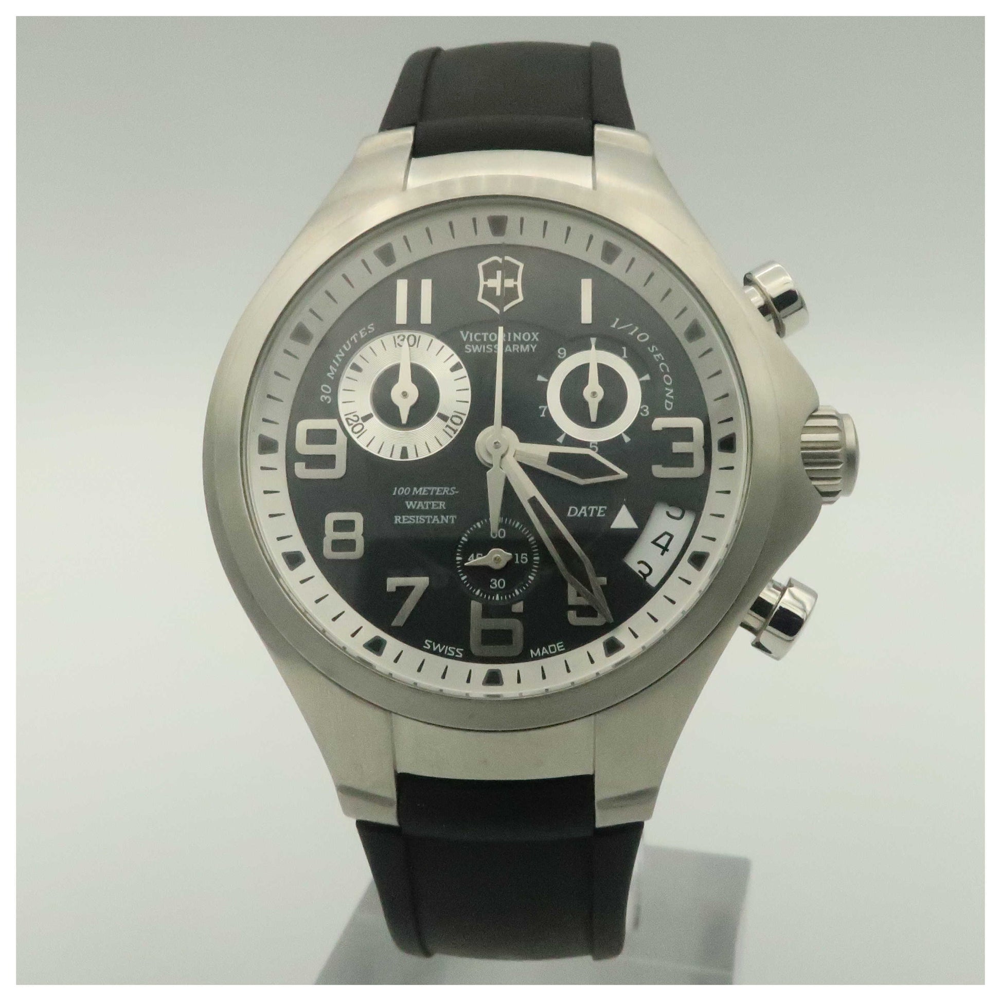 Front view of Victorinox Swiss Army Active Men's Swiss Quartz (Battery-Powered) Watch 241465-PO