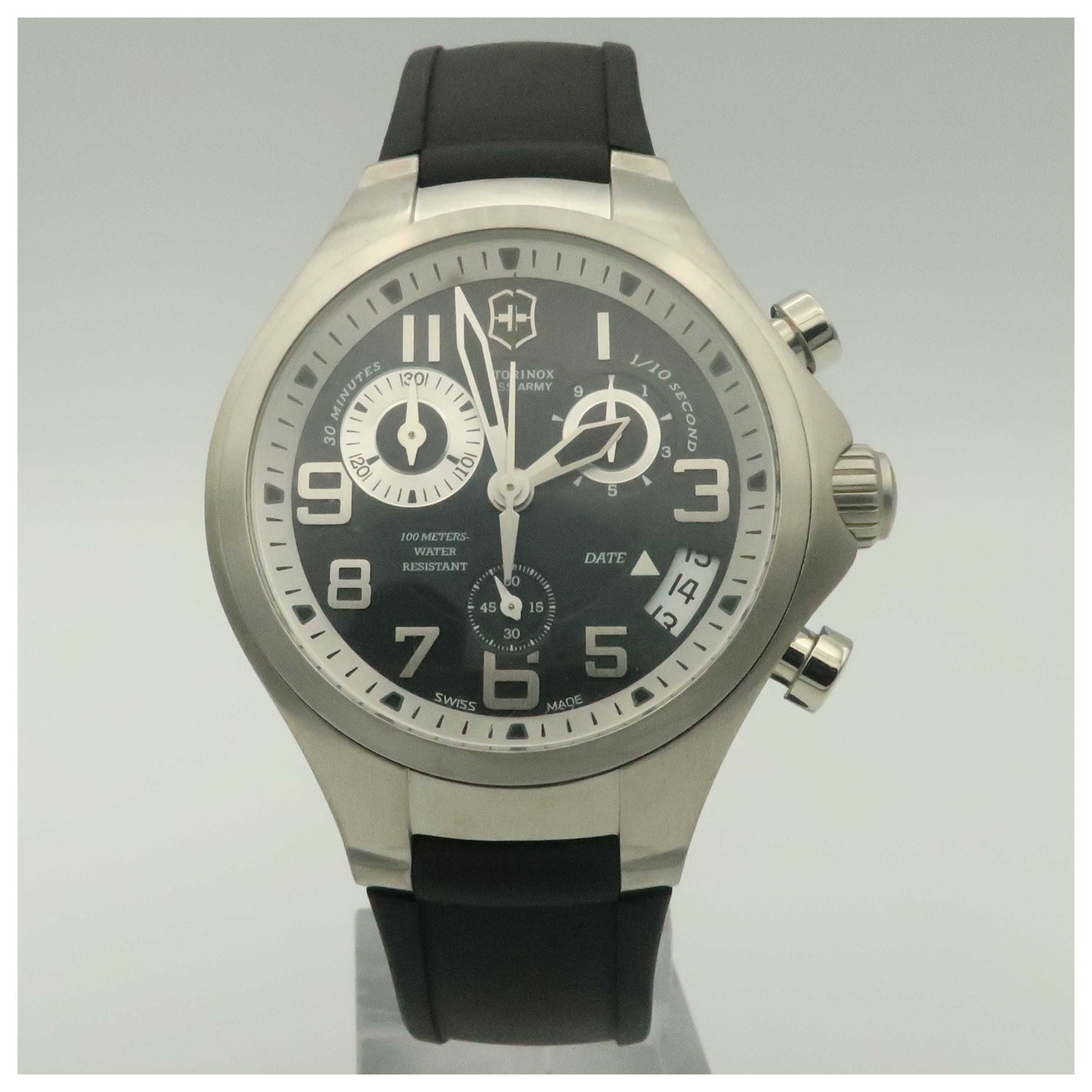 Front view of Victorinox Swiss Army Active Men's Swiss Quartz (Battery-Powered) Watch 241465-SD