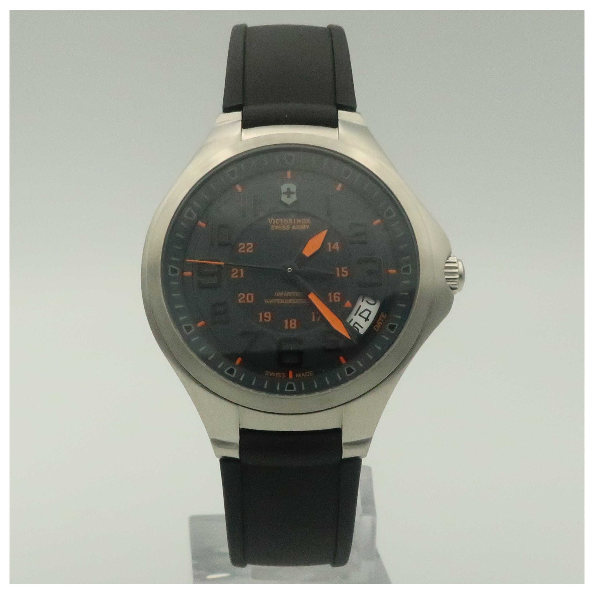 Front view of Victorinox Swiss Army Active Men's Swiss Quartz (Battery-Powered) Watch 241472-SD