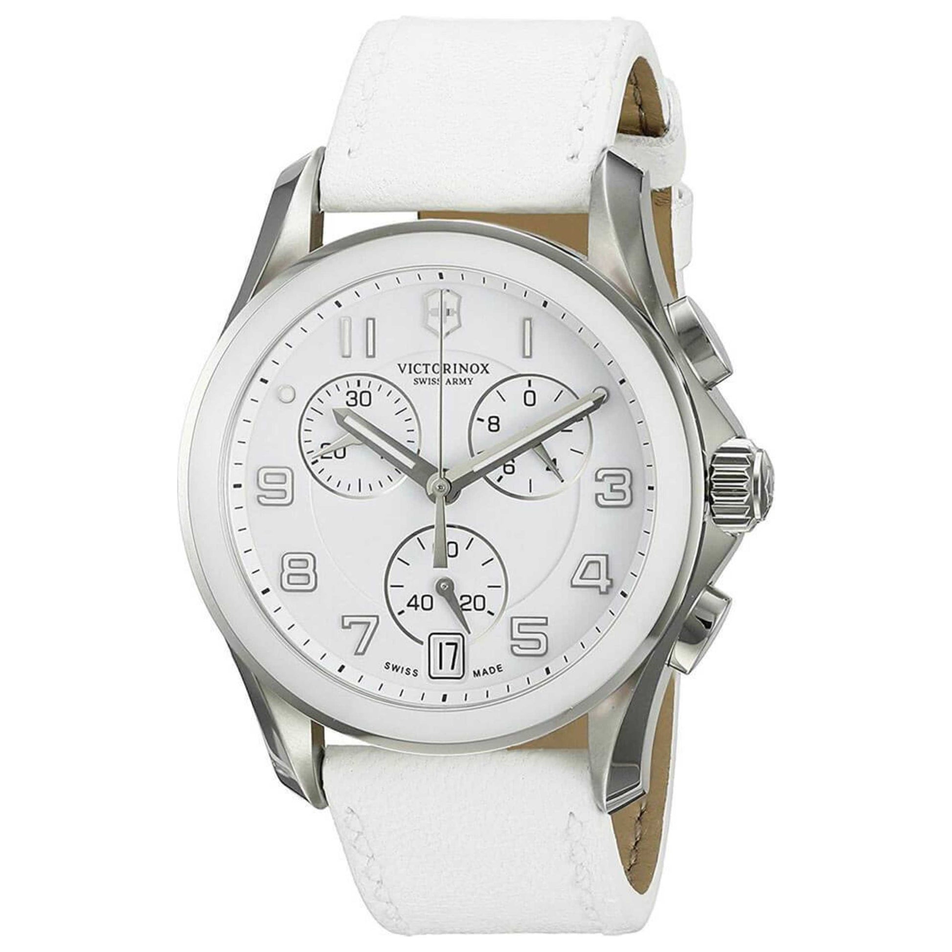 Front view of Victorinox Swiss Army Chrono Classic Men's Swiss Quartz (Battery-Powered) Watch 241500
