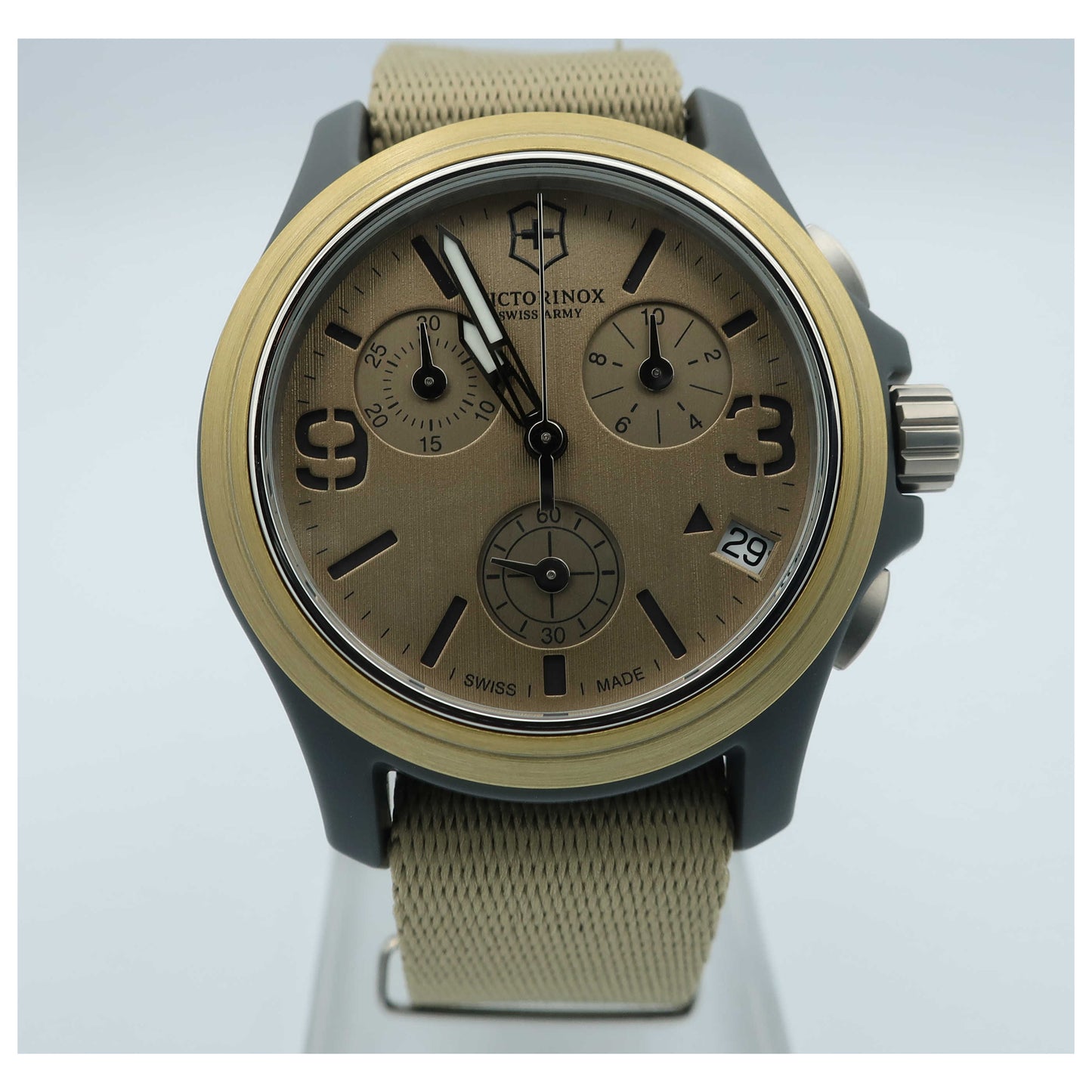 Front view of Victorinox Swiss Army Men's Swiss Quartz (Battery-Powered) Watch 241533-SD