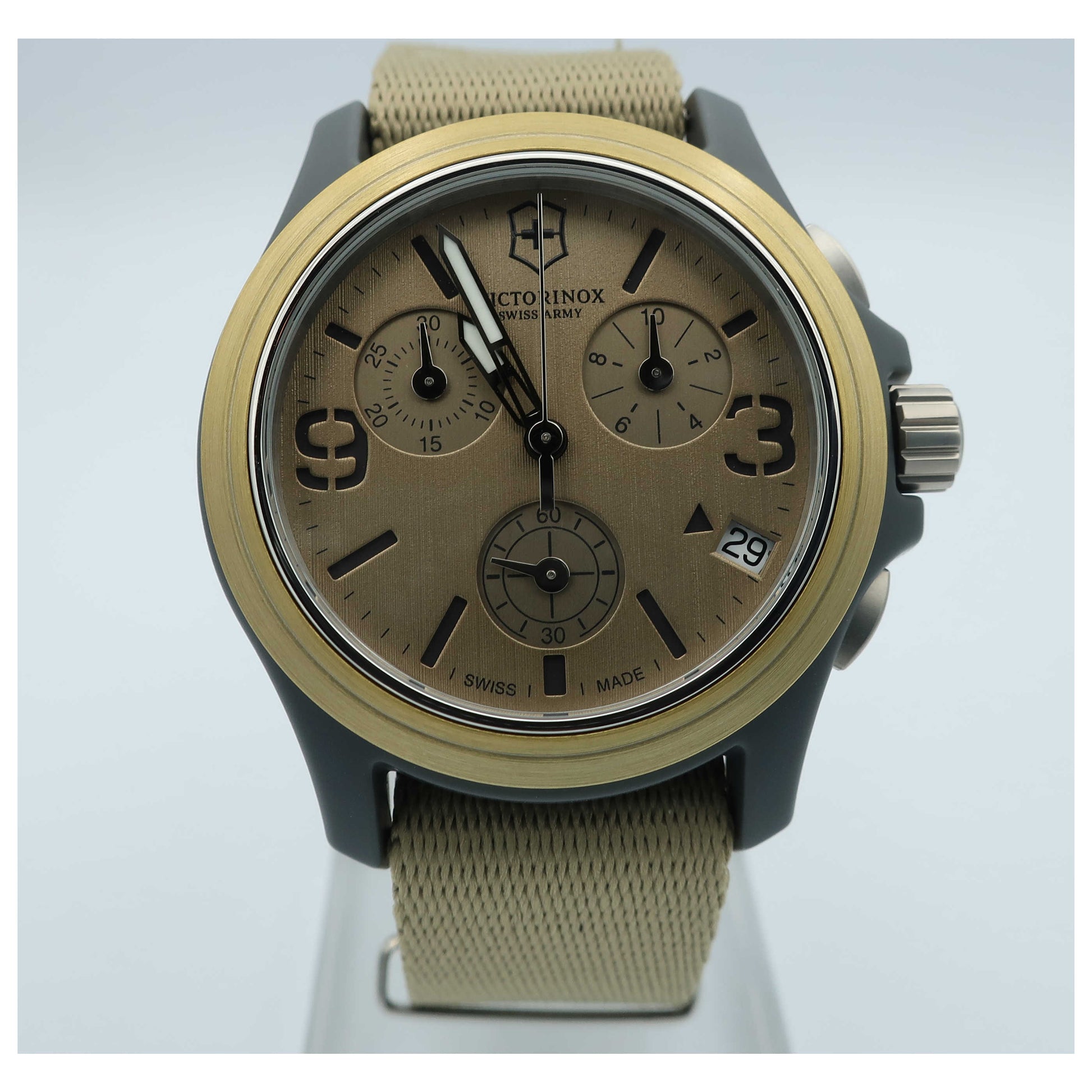 Front view of Victorinox Swiss Army Men's Swiss Quartz (Battery-Powered) Watch 241533-SD
