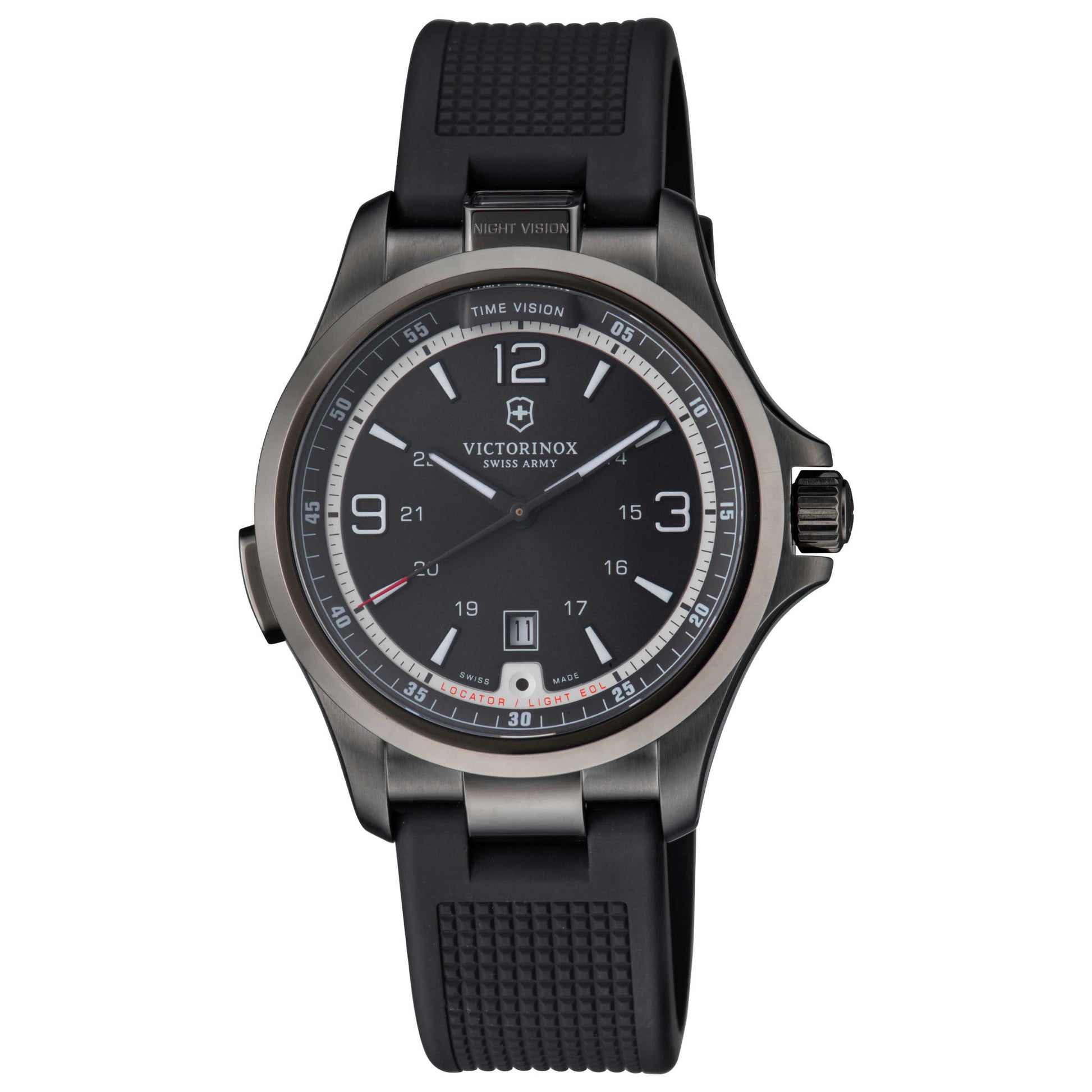Front view of Victorinox Swiss Army Night Vision Men's Quartz Watch 241596