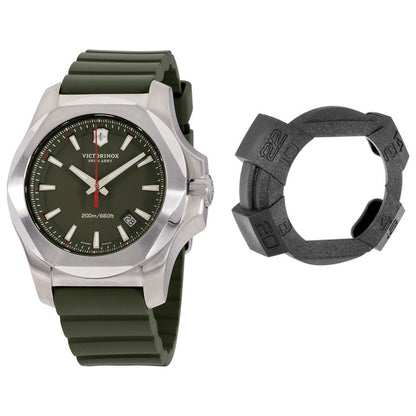 Front view of Victorinox Swiss Army INOX Men's Quartz Watch 241683-1
